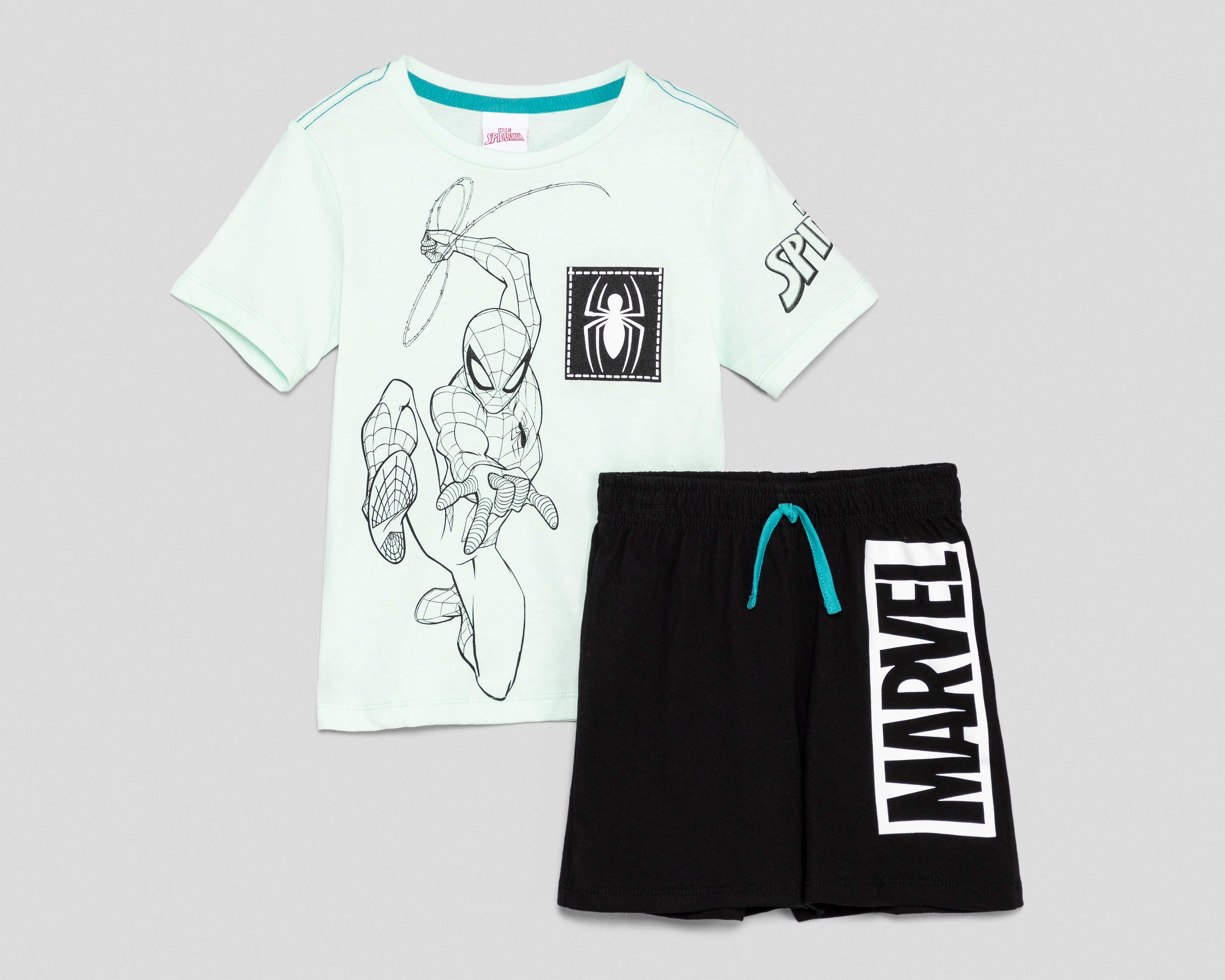 Conjunto de Playera y Short Marvel para Niño