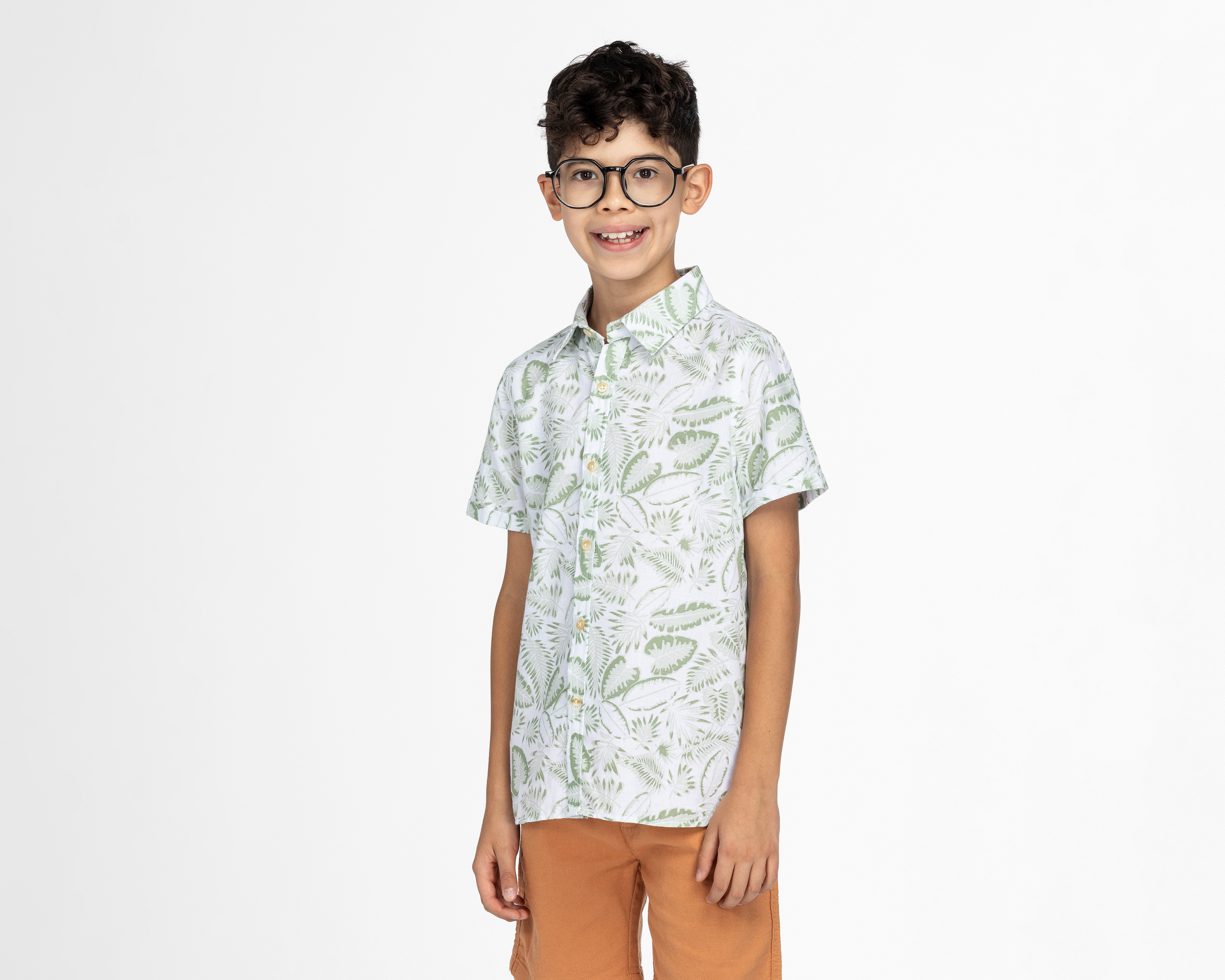 Foto 2 pulgar | Foto 1 | Camisa Refill Manga Corta Estampada para Niño