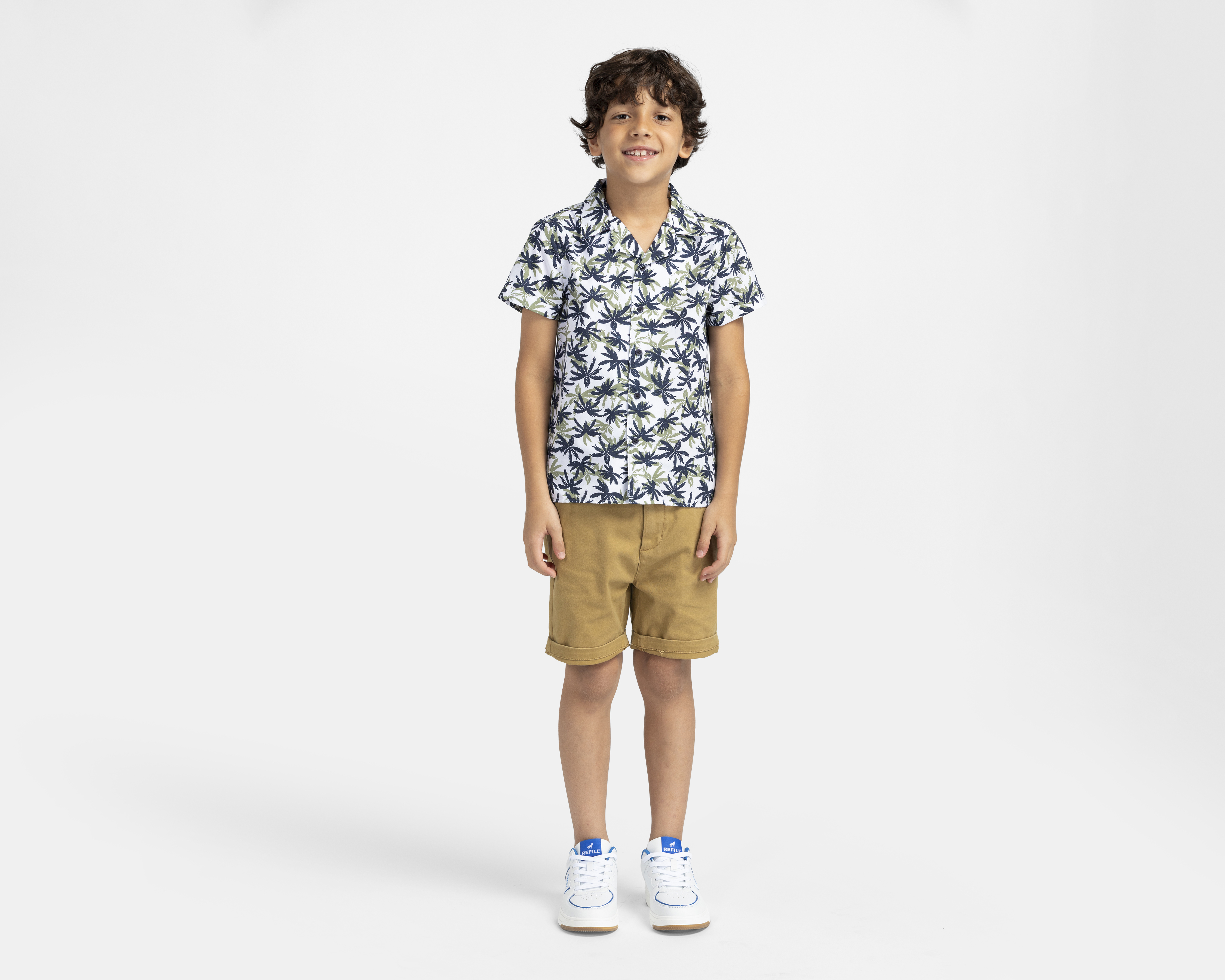 Foto 3 pulgar | Foto 2 | Camisa de Cuello Americano Blanca Refill para Niño