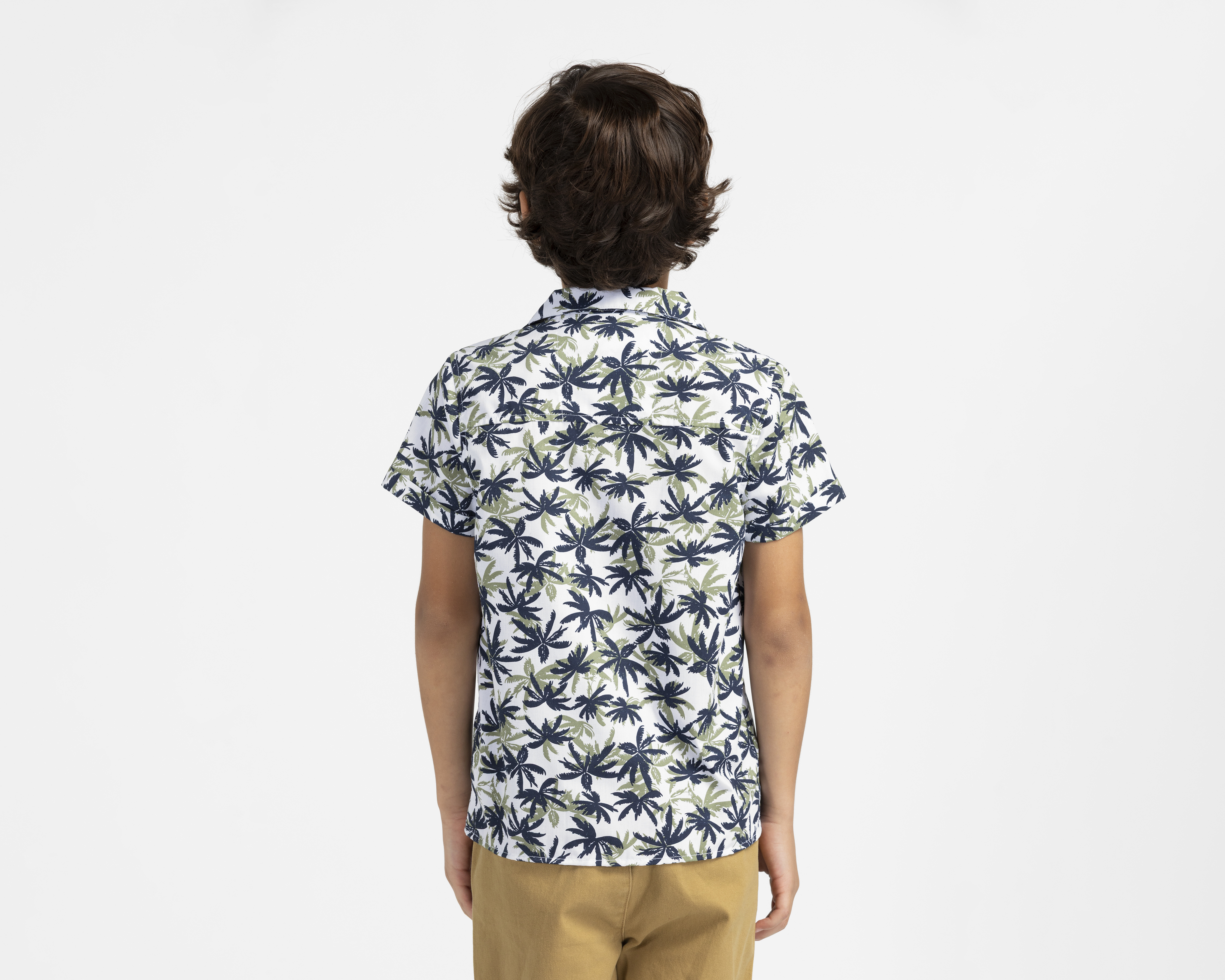 Foto 4 pulgar | Foto 3 | Camisa de Cuello Americano Blanca Refill para Niño