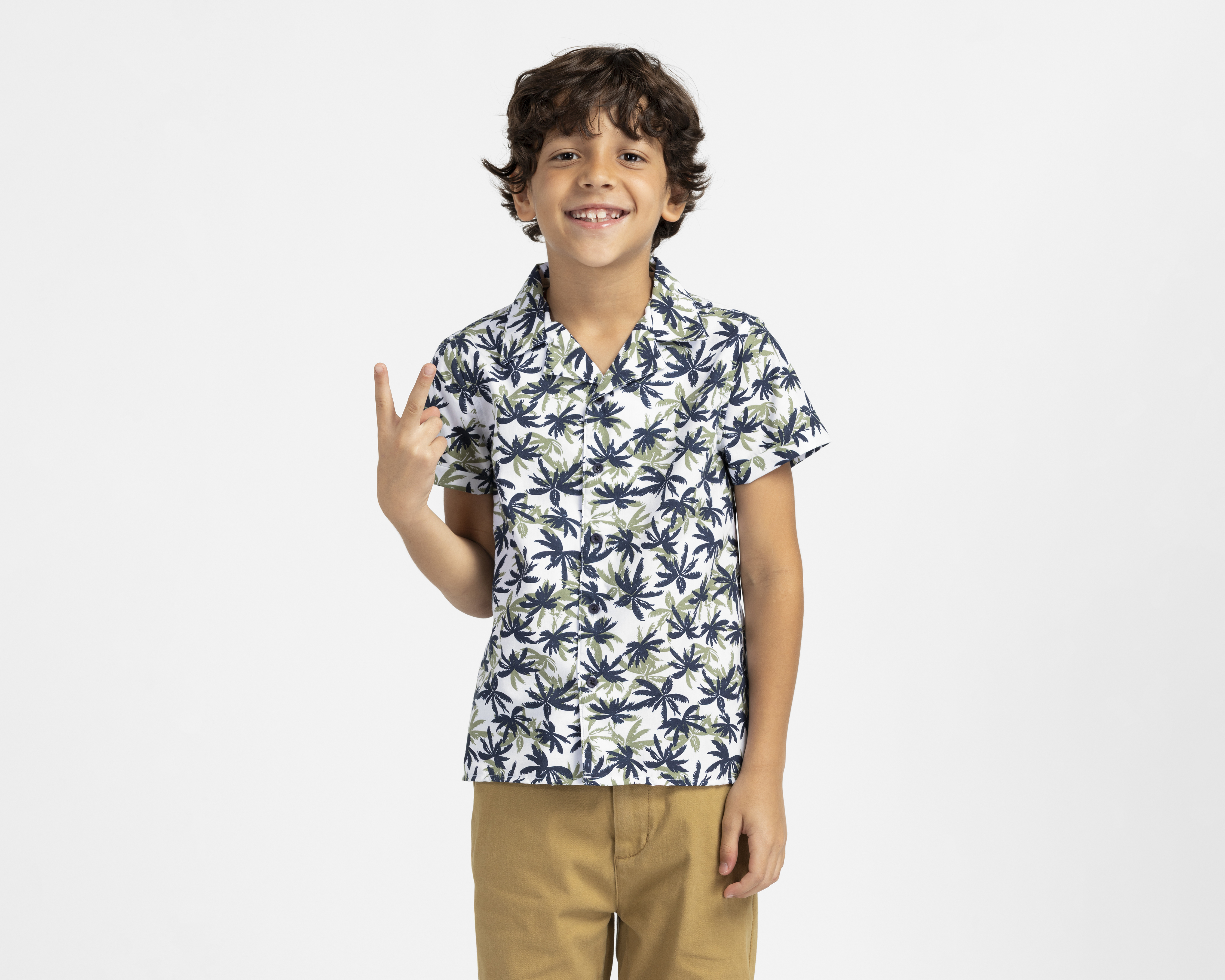 Foto 5 pulgar | Foto 4 | Camisa de Cuello Americano Blanca Refill para Niño