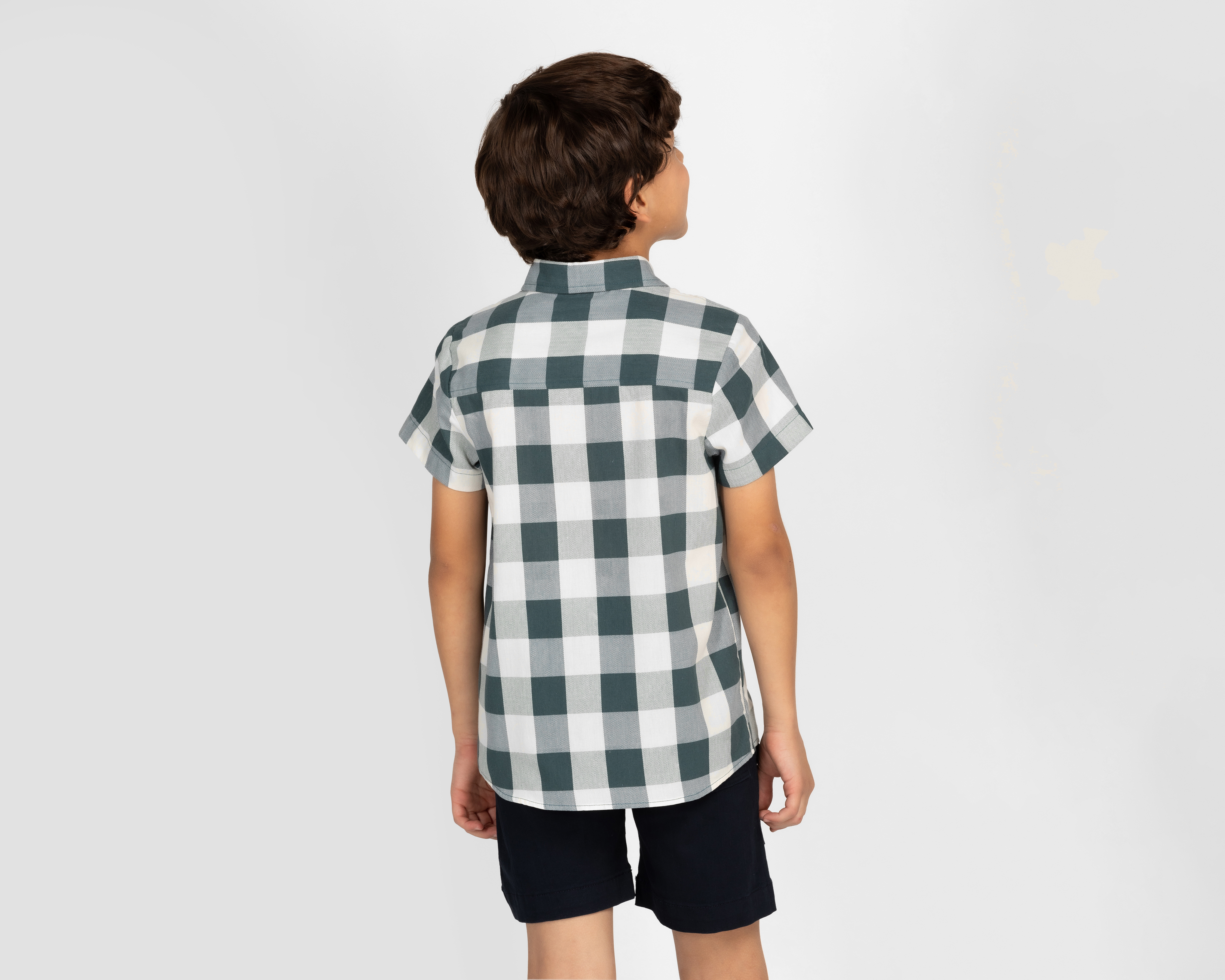 Foto 3 | Foto 3 | Camisa Refill Manga Corta a Cuadros para Niño