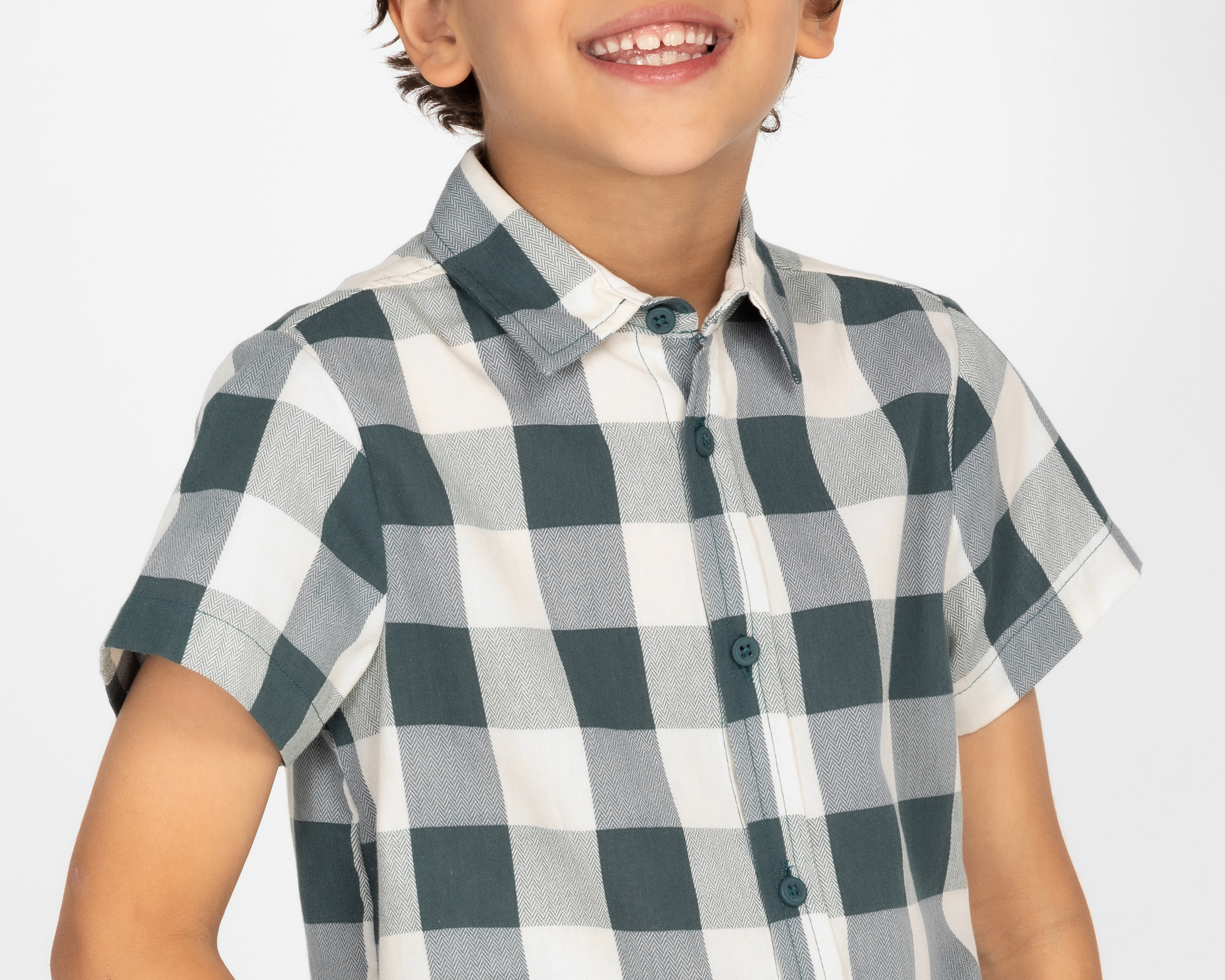 Foto 4 | Foto 4 | Camisa Refill Manga Corta a Cuadros para Niño