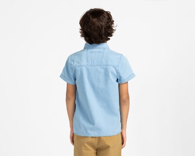 Foto 3 | Foto 3 | Camisa Cuello Americano Azul Refill para Niño