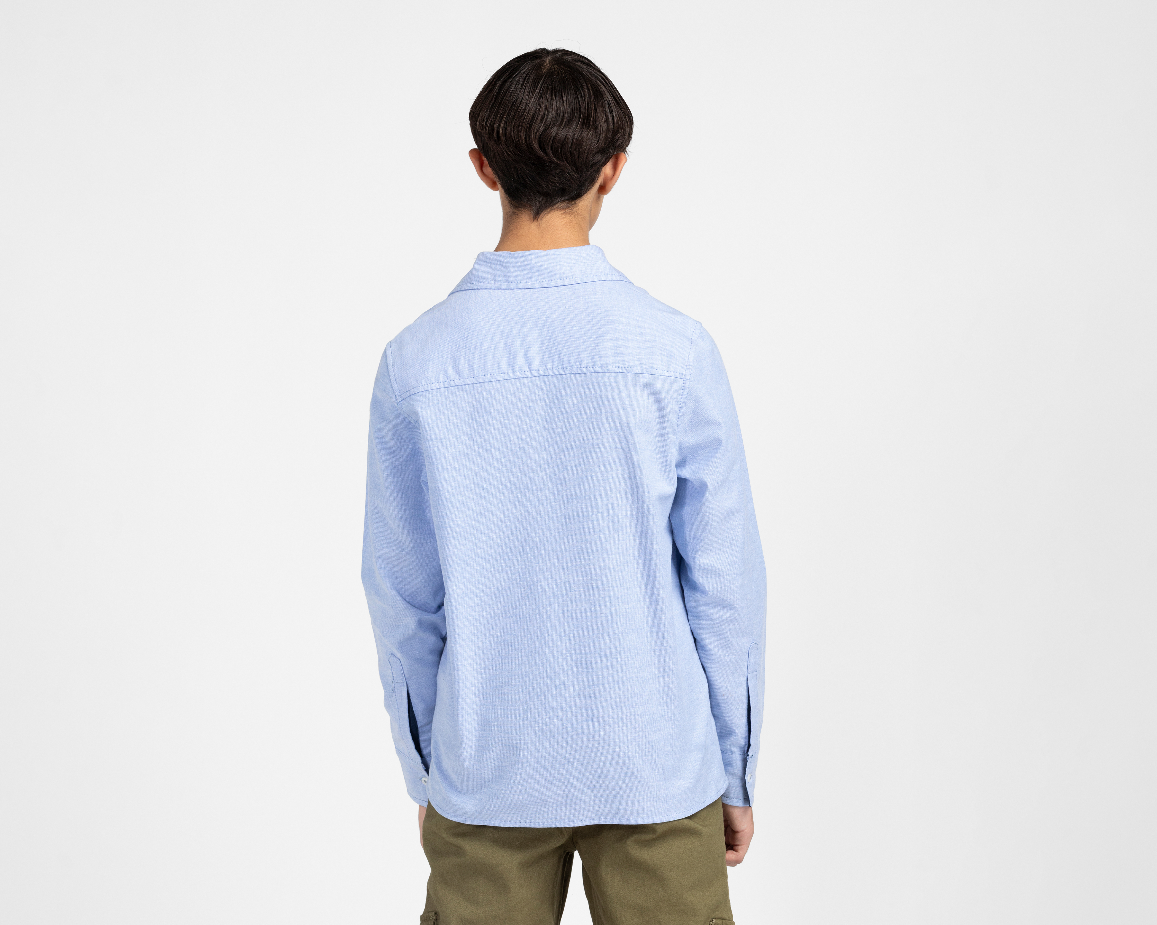 Foto 4 pulgar | Foto 3 | Camisa Refill Manga Larga Azul para Niño