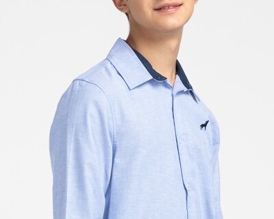 Foto 4 | Foto 4 | Camisa Refill Manga Larga Azul para Niño