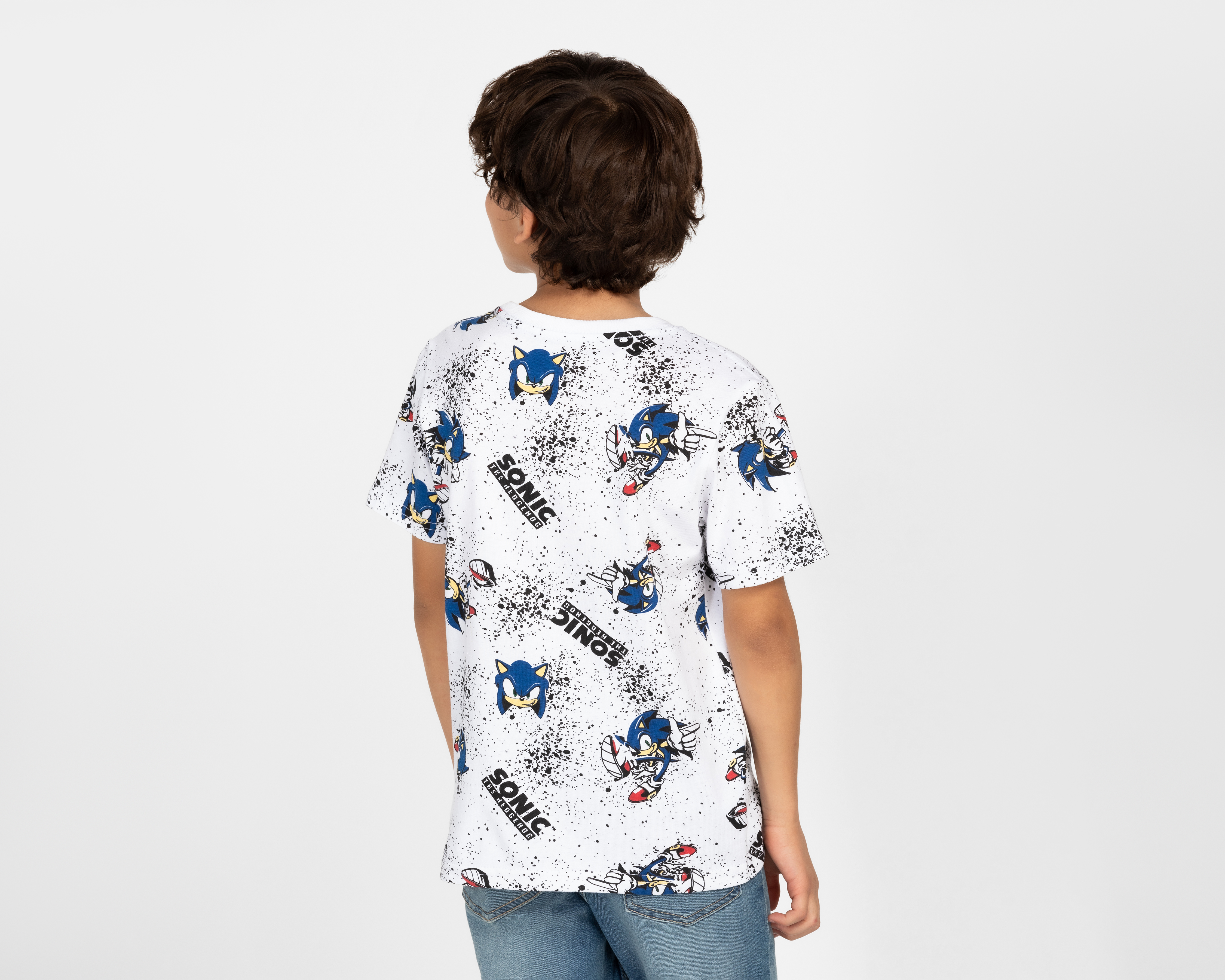 Foto 3 pulgar | Foto 2 | Playera Sonic Manga Corta Estampada para Niño