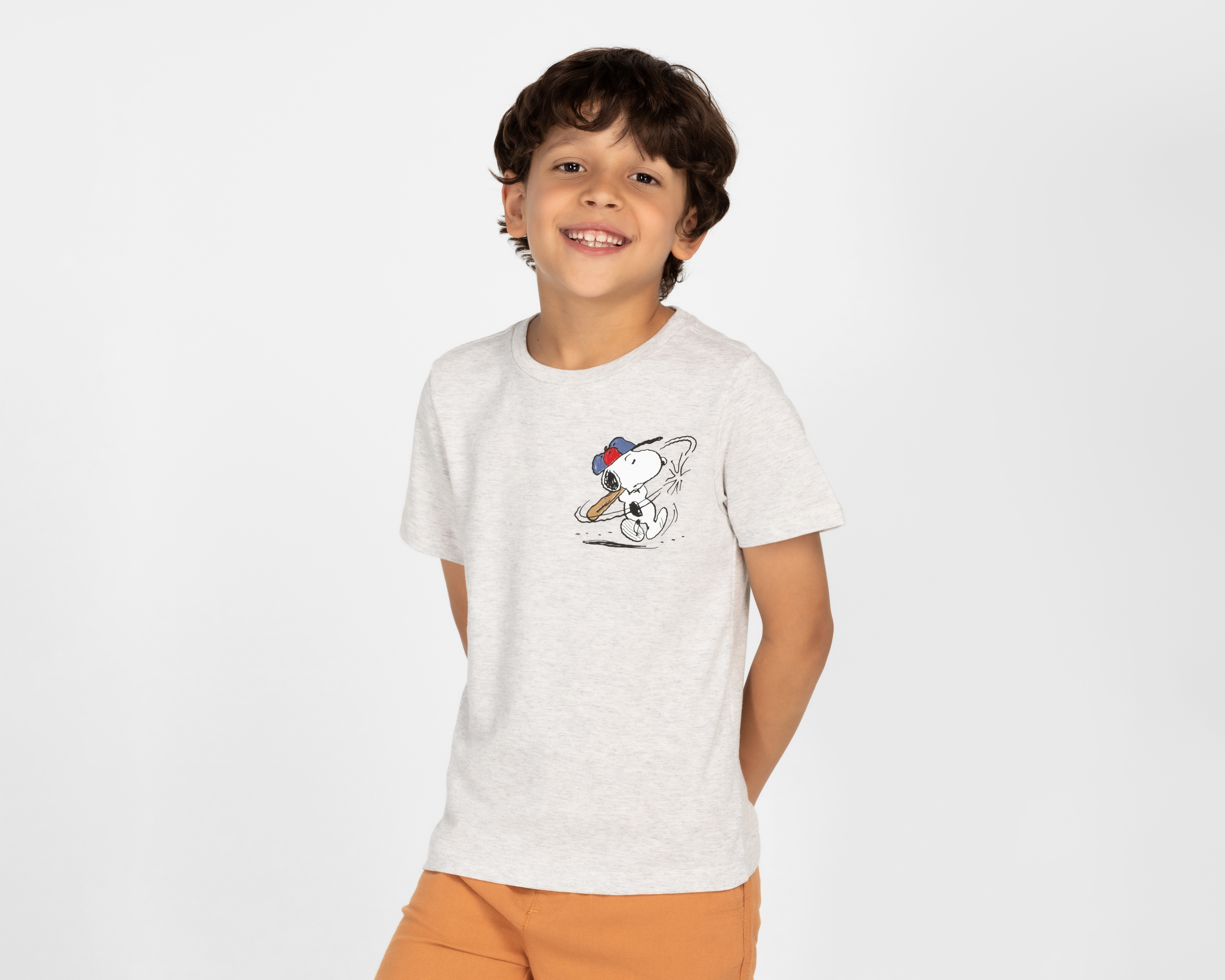 Foto 2 pulgar | Foto 1 | Playera Peanuts Manga Corta Estampada para Niño