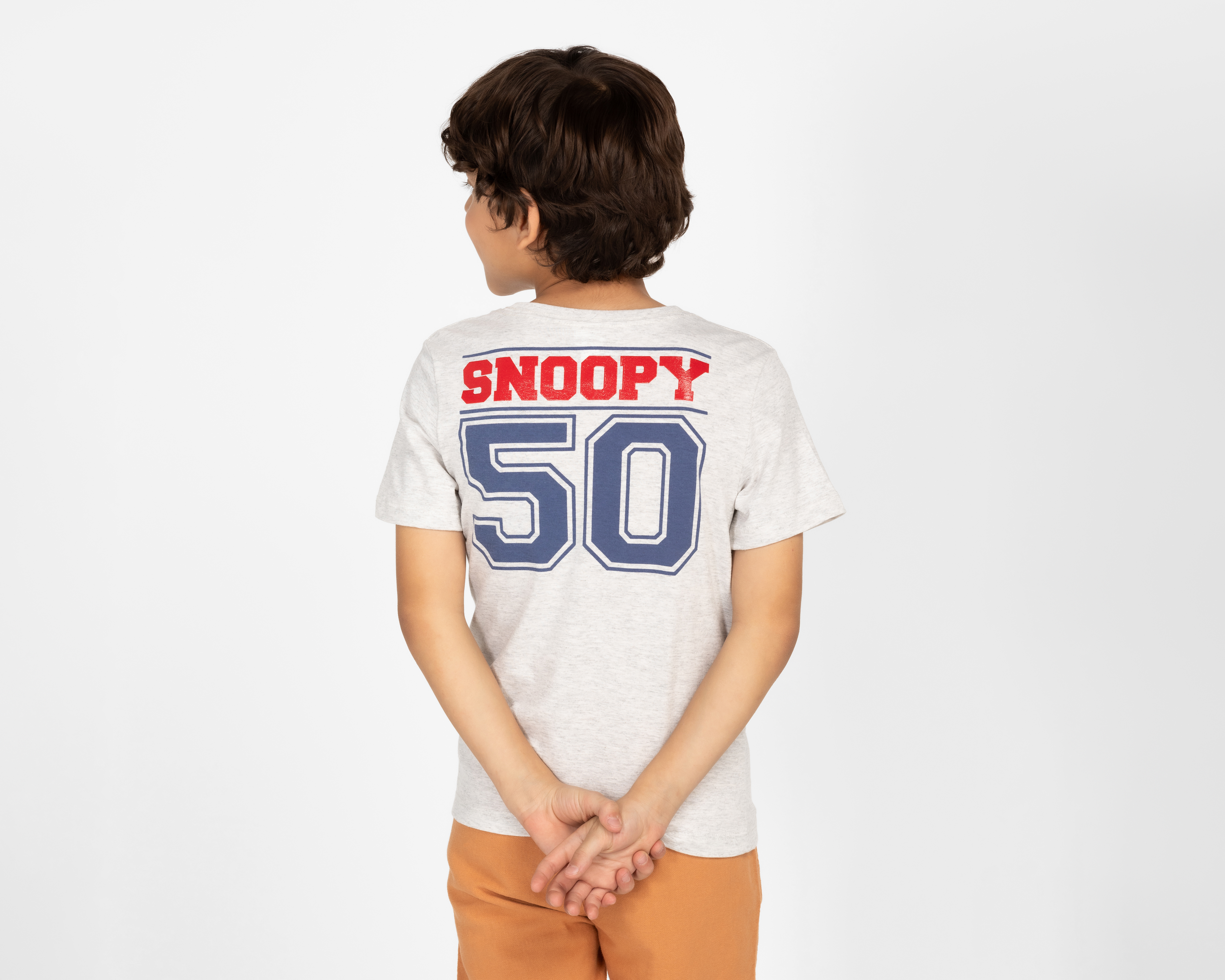 Foto 3 pulgar | Foto 2 | Playera Peanuts Manga Corta Estampada para Niño