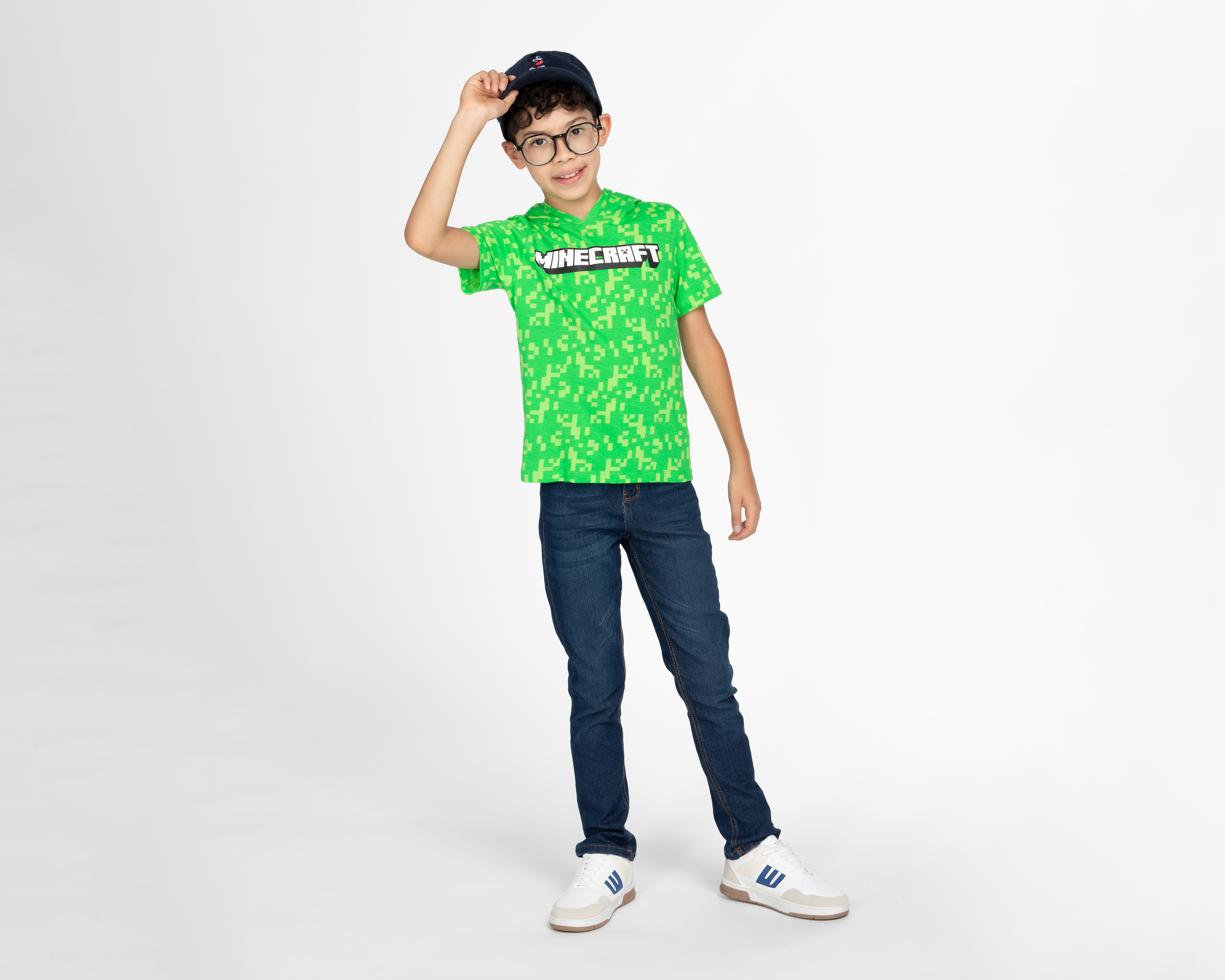 Foto 3 pulgar | Foto 2 | Playera Minecraft Manga Corta para Niño
