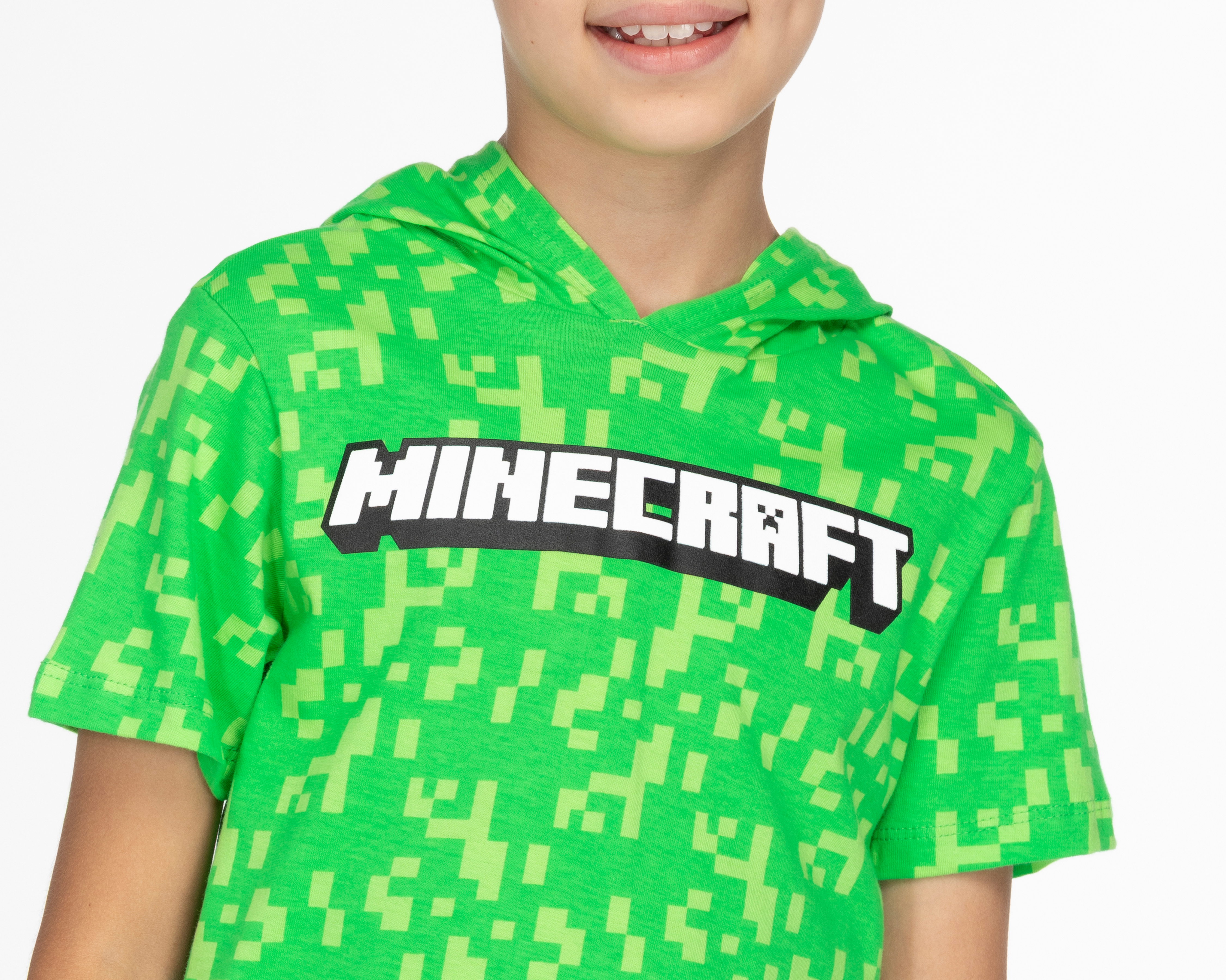 Foto 5 pulgar | Foto 4 | Playera Minecraft Manga Corta para Niño