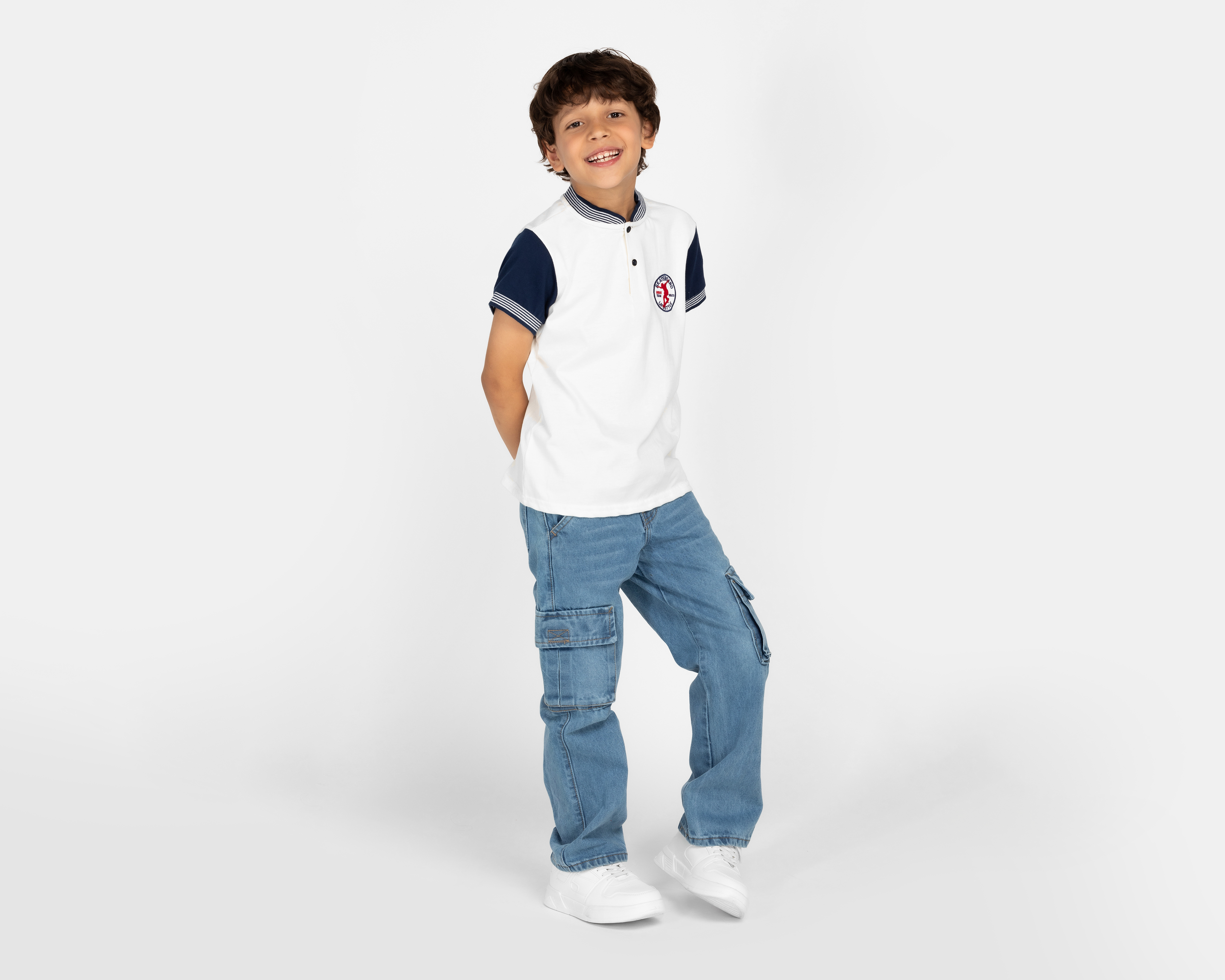 Foto 3 pulgar | Foto 2 | Playera Polo Neo*City Manga Corta para Niño