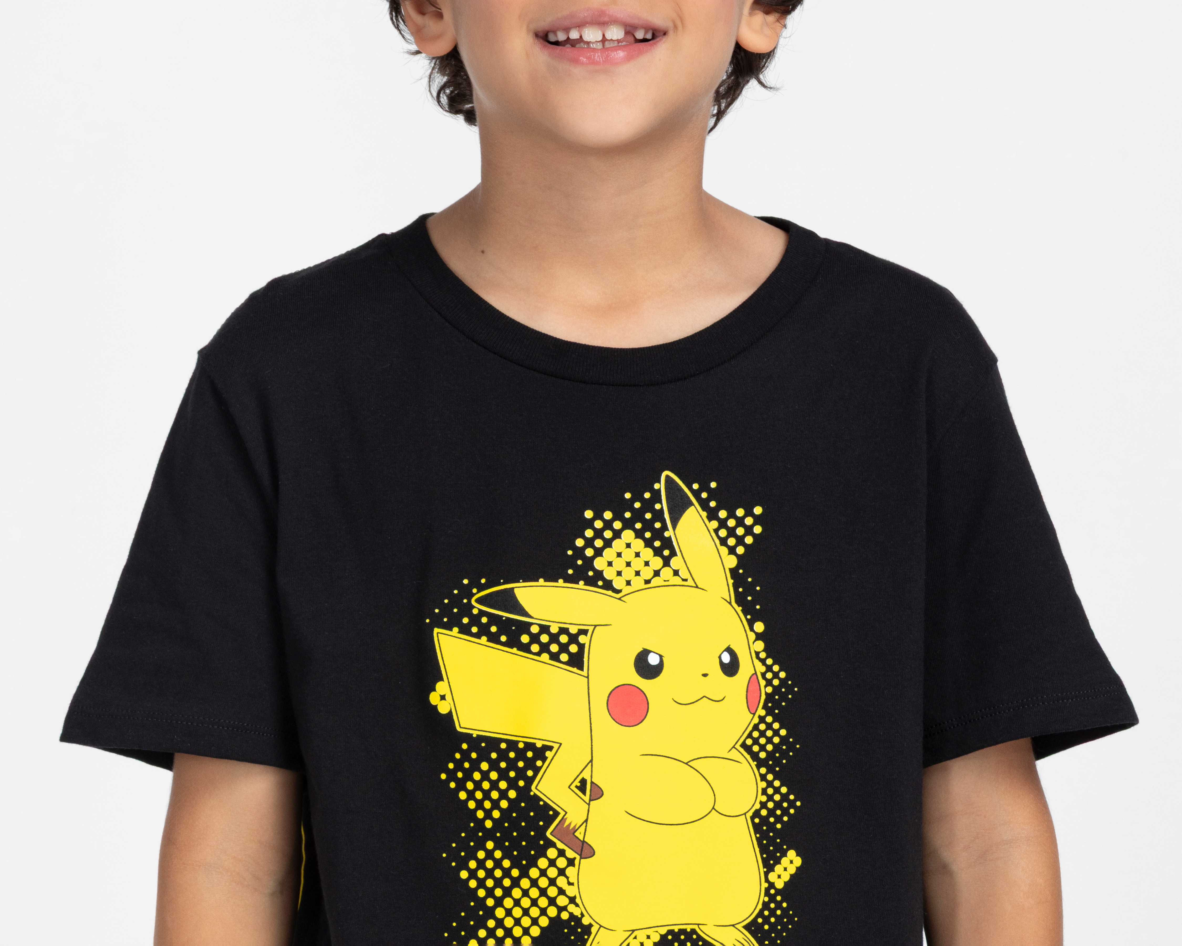 Foto 3 | Foto 3 | Playera de Cuello Redondo Negra Pokémon para Niño