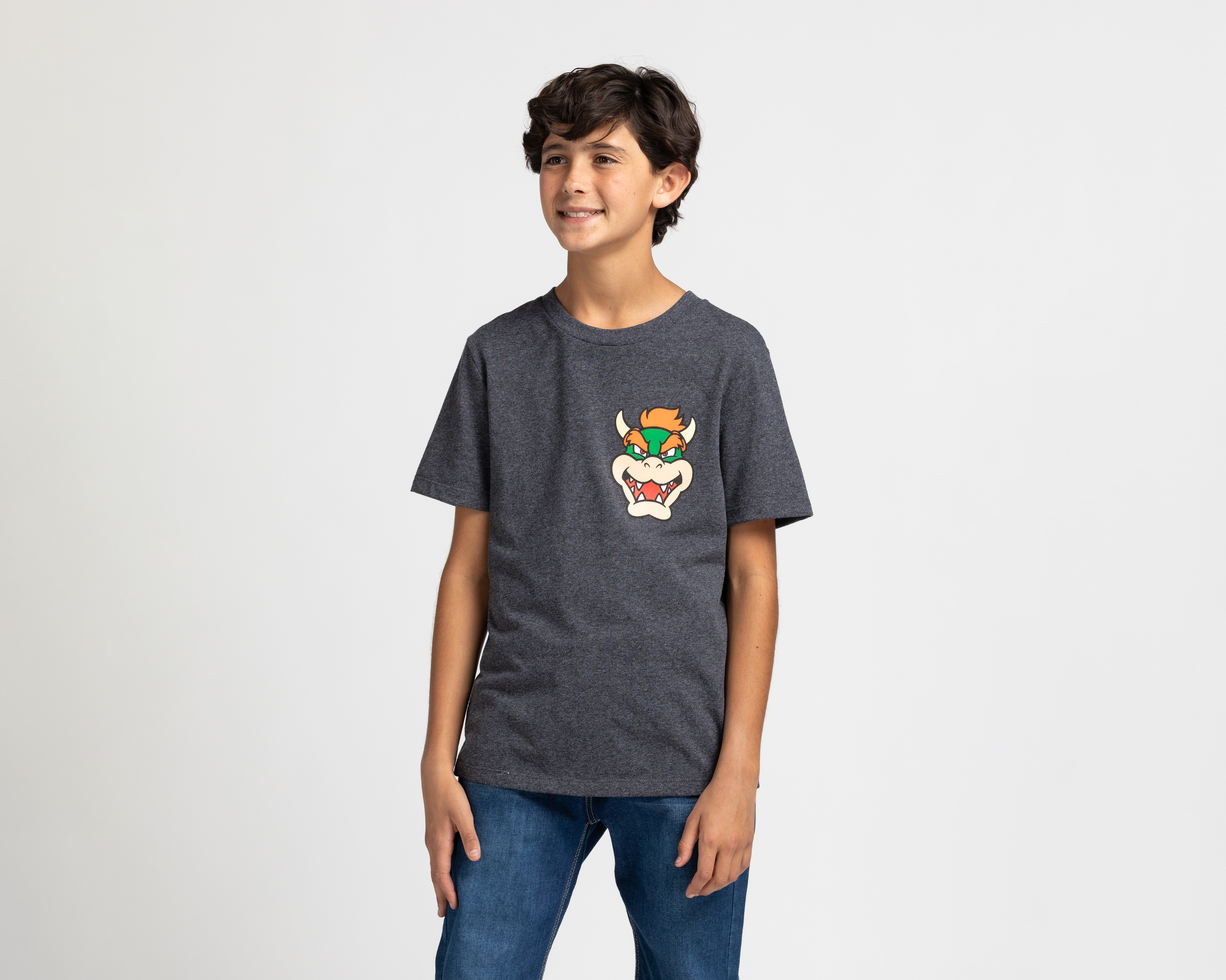 Foto 2 pulgar | Foto 1 | Playera Mario Bros Manga Corta Juvenil