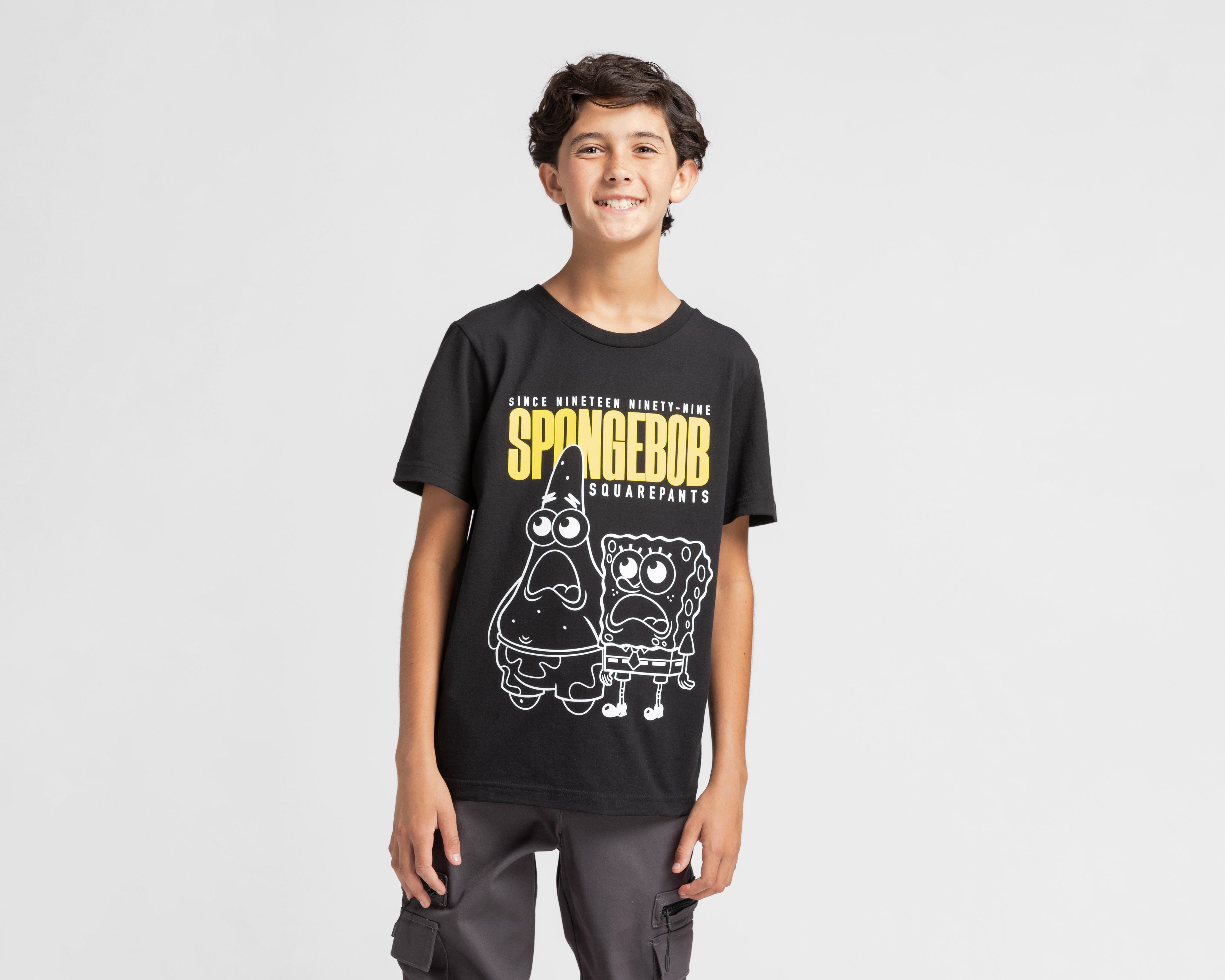 Playera Bob Esponja Cuello Redondo Juvenil