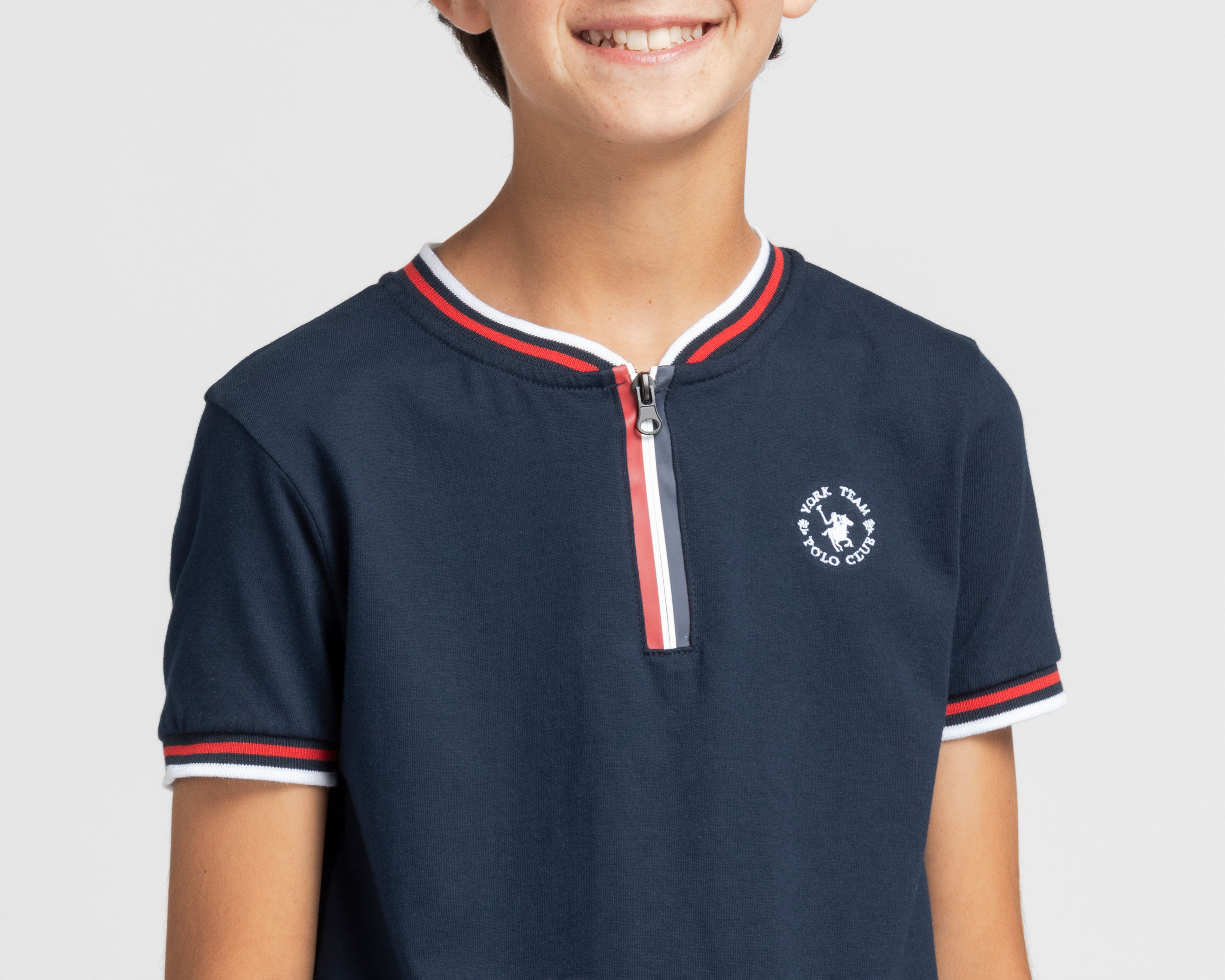 Foto 4 | Foto 4 | Playera York Team Polo Club Manga Corta Azul Juvenil