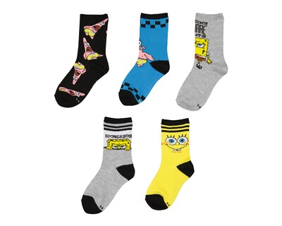 Foto 1 | Foto 1 | Calcetas Bob Esponja para Niño 5 Pares