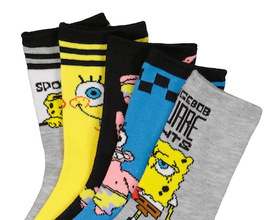 Foto 2 | Foto 2 | Calcetas Bob Esponja para Niño 5 Pares