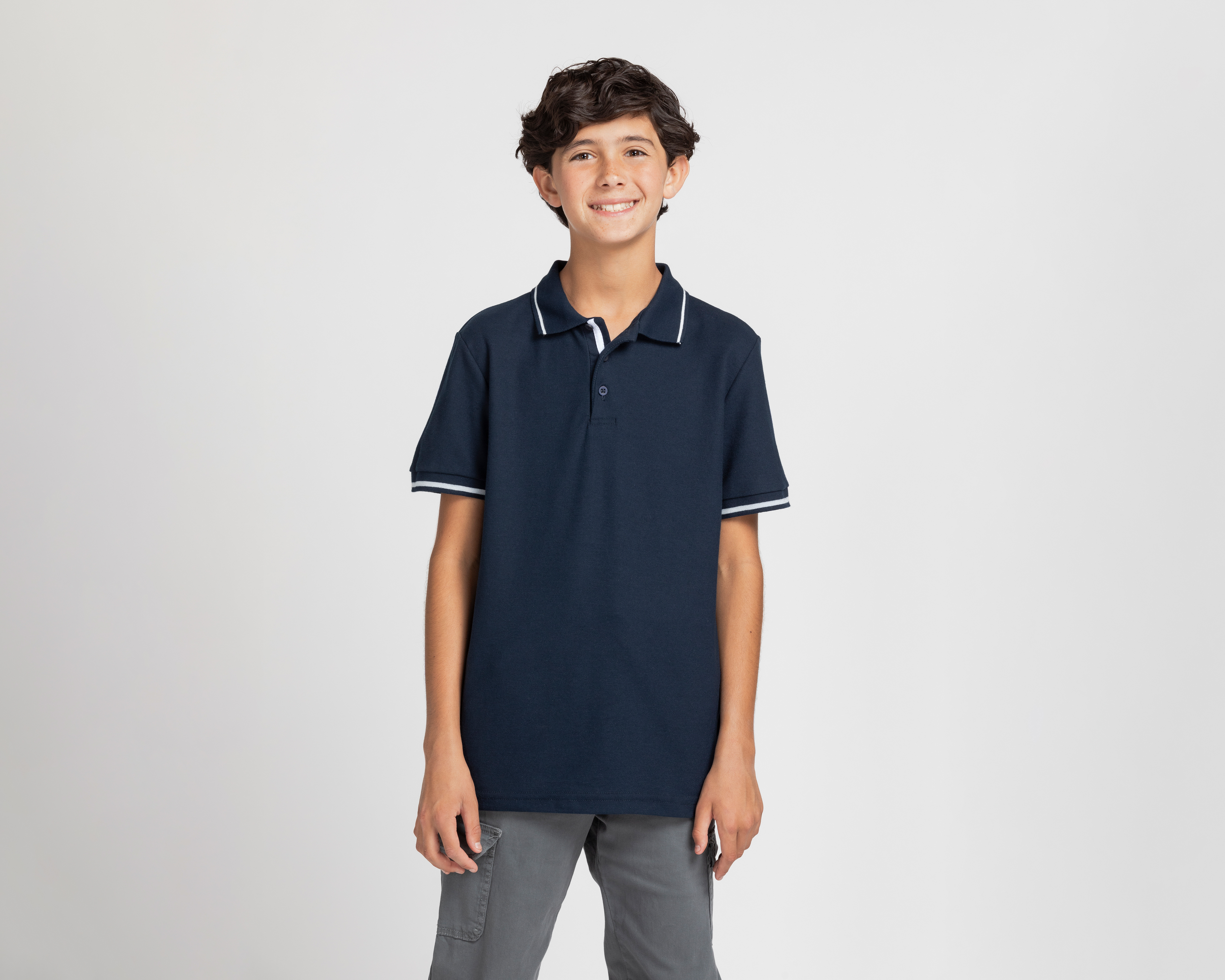 Foto 2 pulgar | Foto 1 | Playera Polo Refill Juvenil