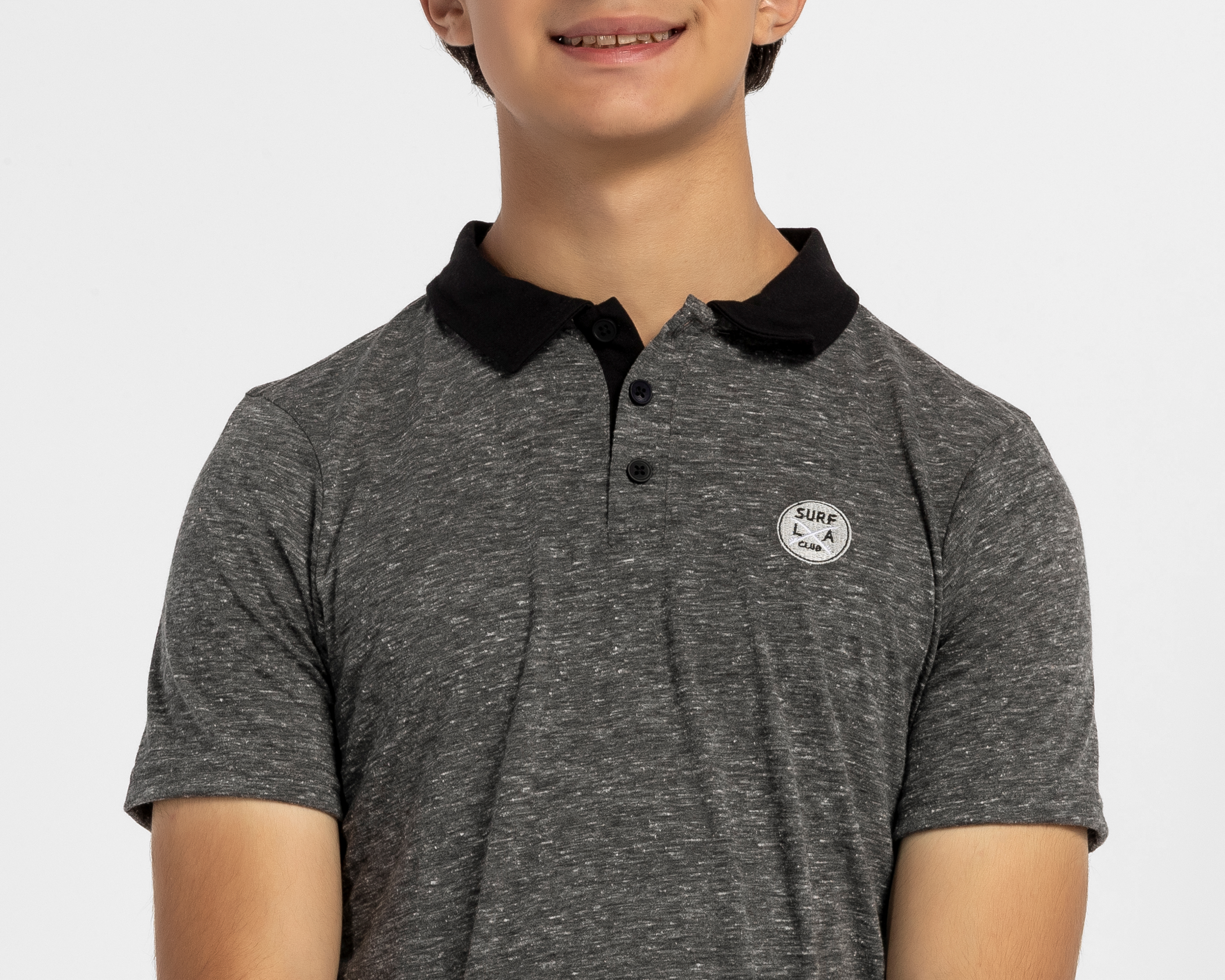 Foto 4 | Foto 4 | Playera Polo Refill Gris Juvenil