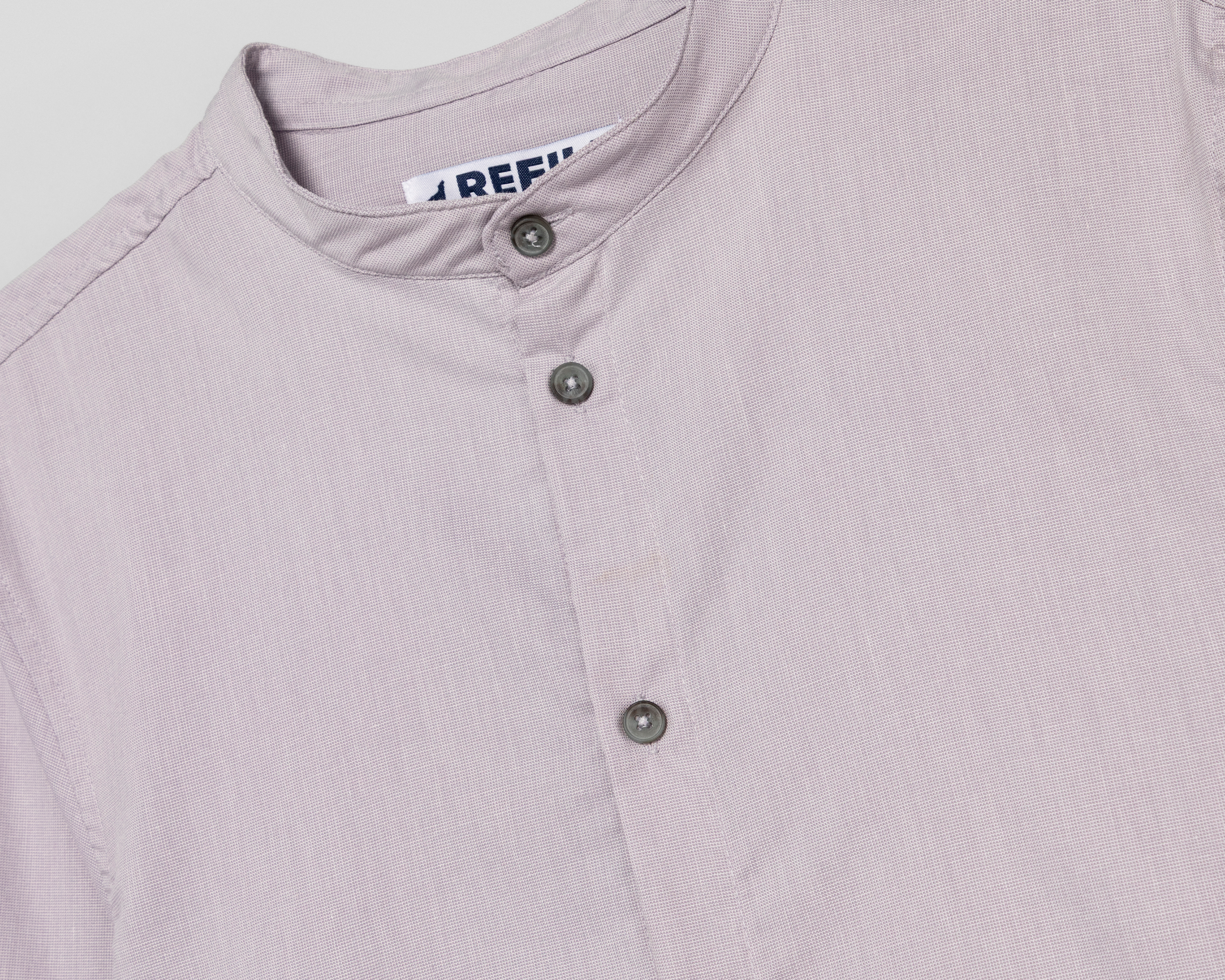 Foto 3 | Foto 3 | Camisa Cuello Mao Gris Refill Juvenil