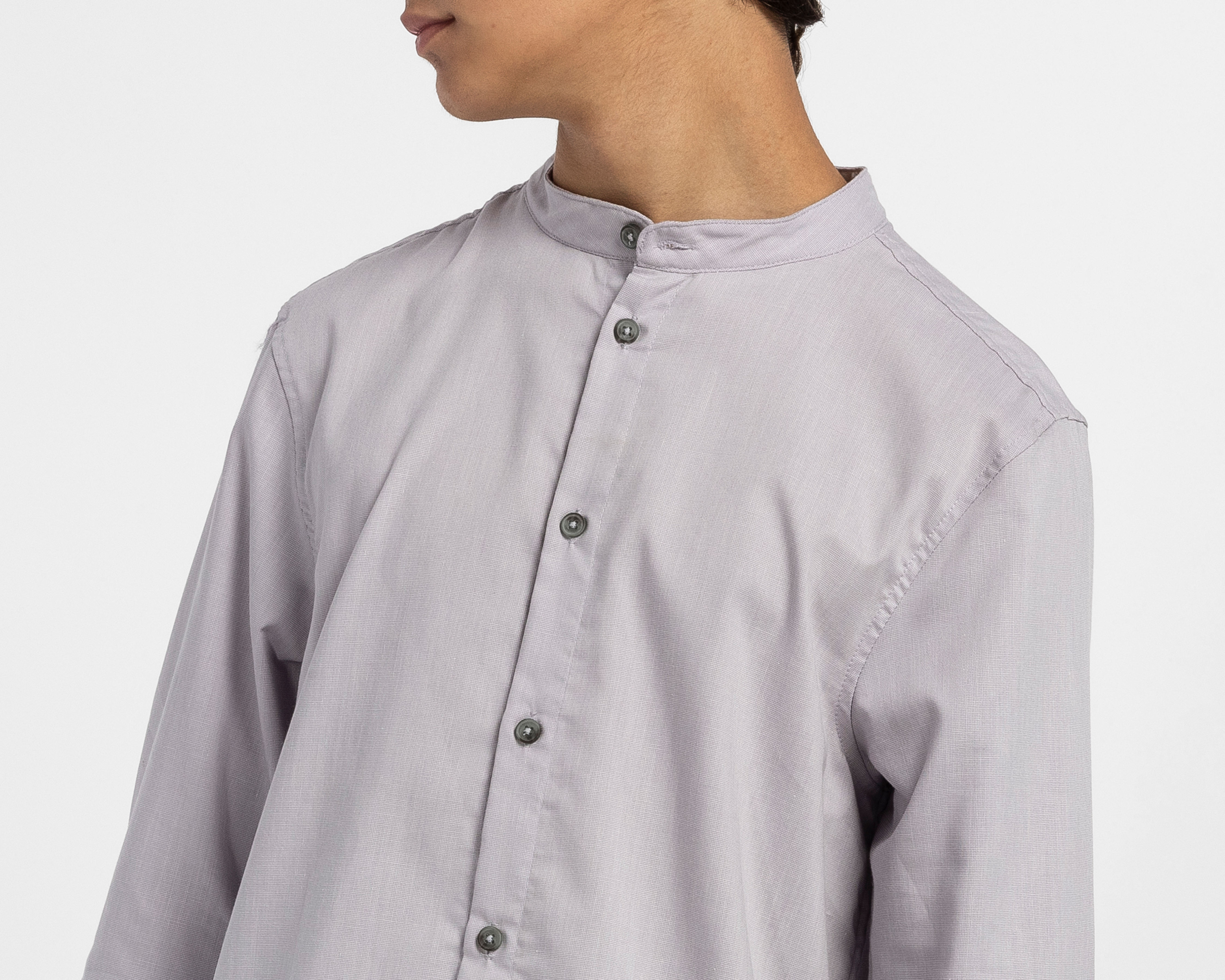 Foto 5 pulgar | Foto 4 | Camisa Cuello Mao Gris Refill Juvenil