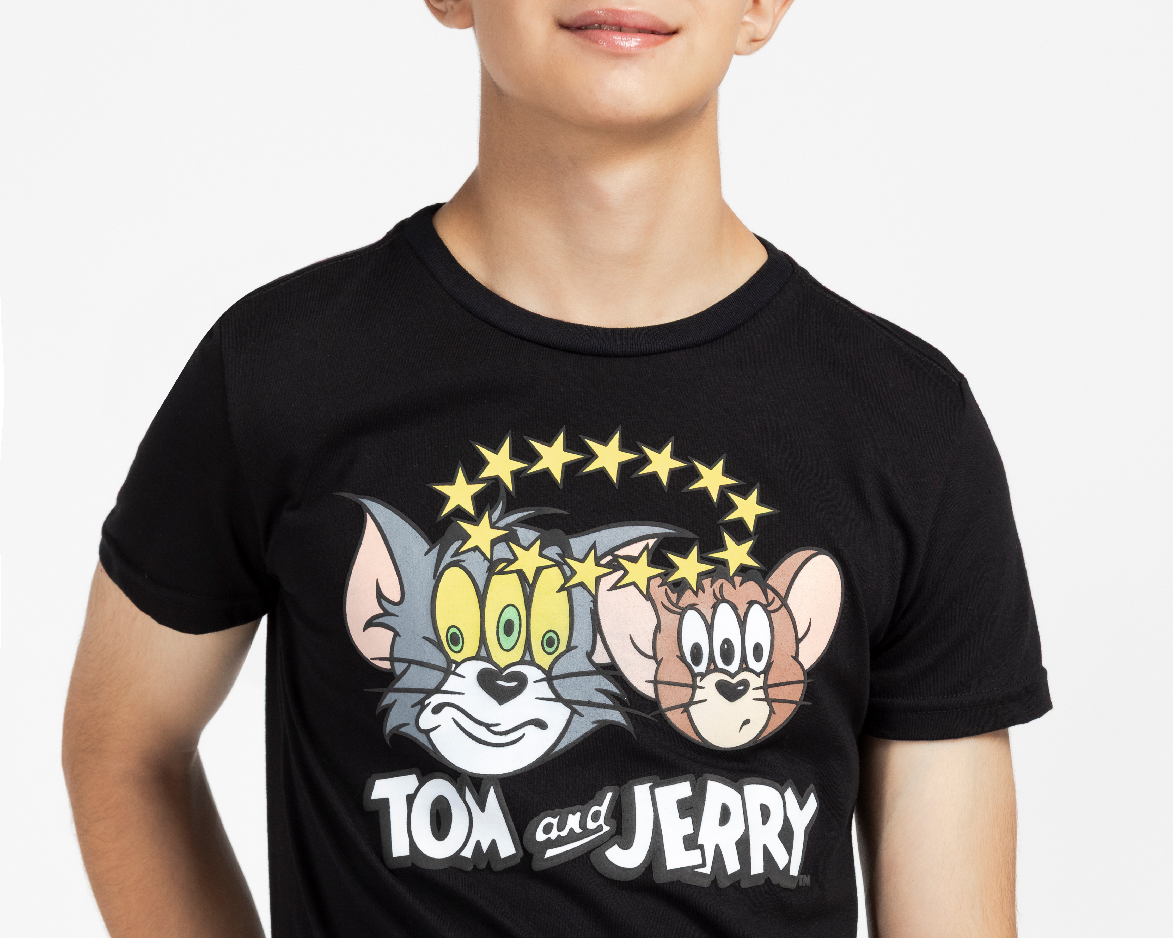 Foto 4 pulgar | Foto 3 | Playera Tom and Jerry Juvenil