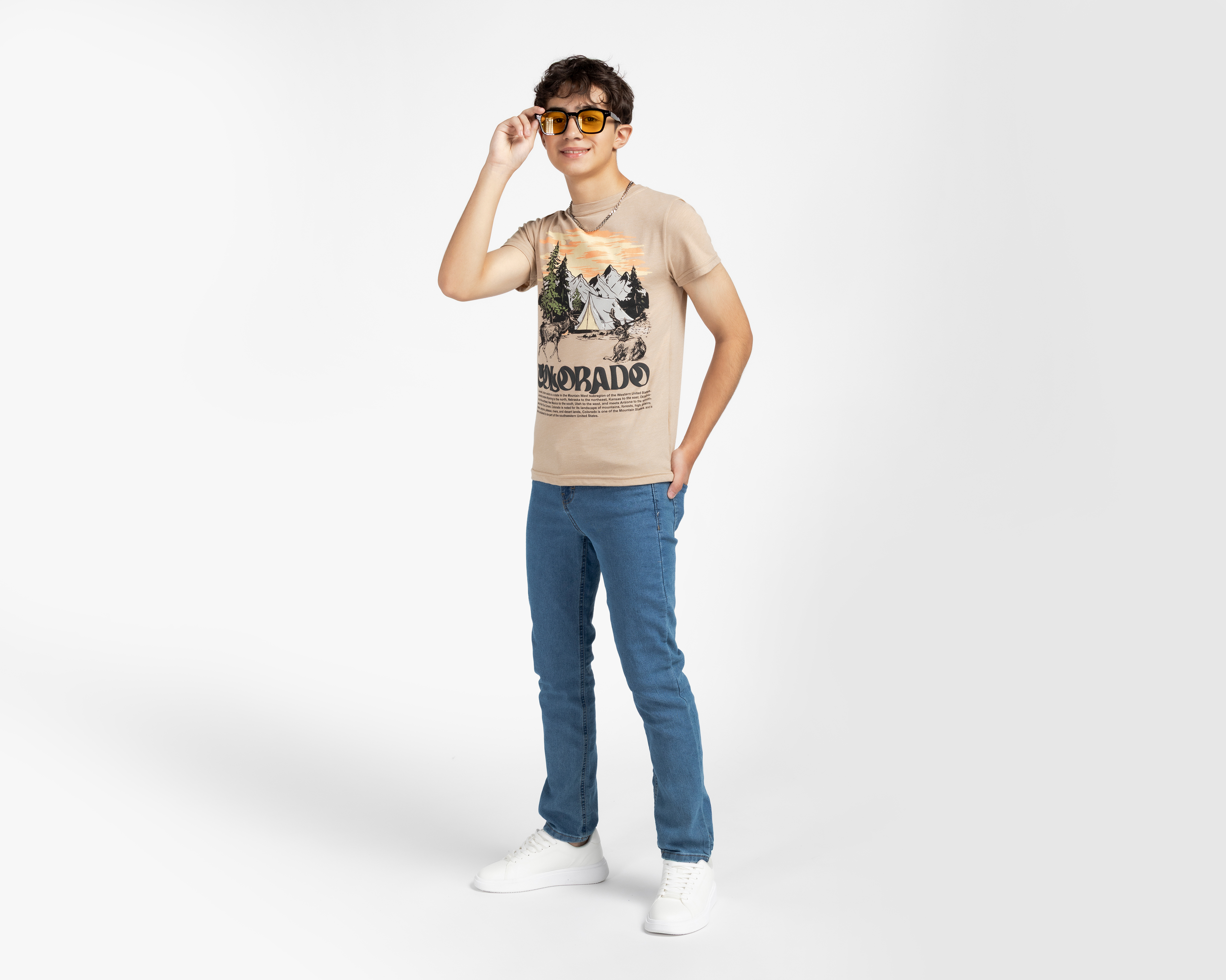 Foto 3 pulgar | Foto 2 | Playera Refill Manga Corta Estampada para Niño