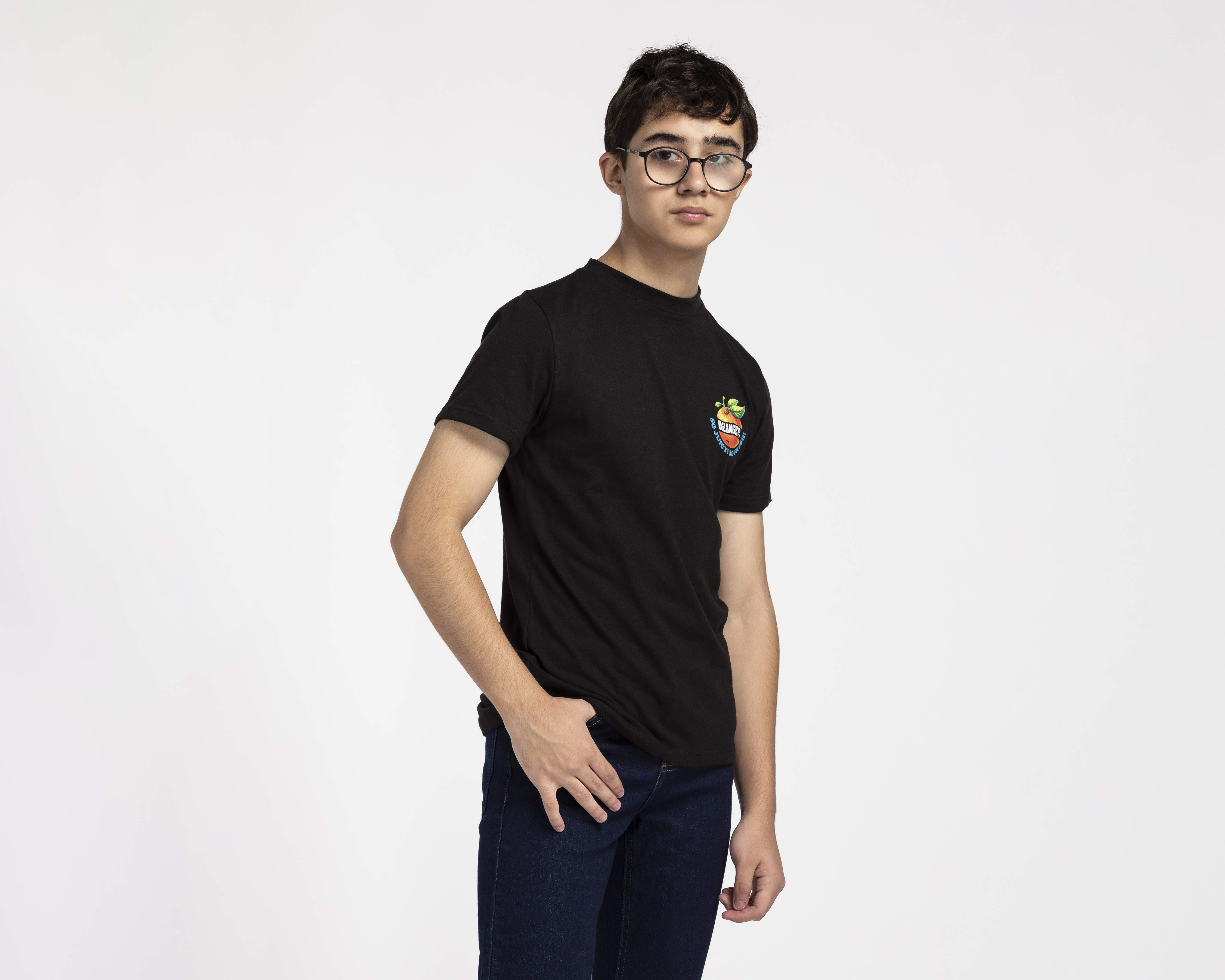 Foto 1 | Foto 1 | Playera de Cuello Redondo Negra Neo*City Juvenil