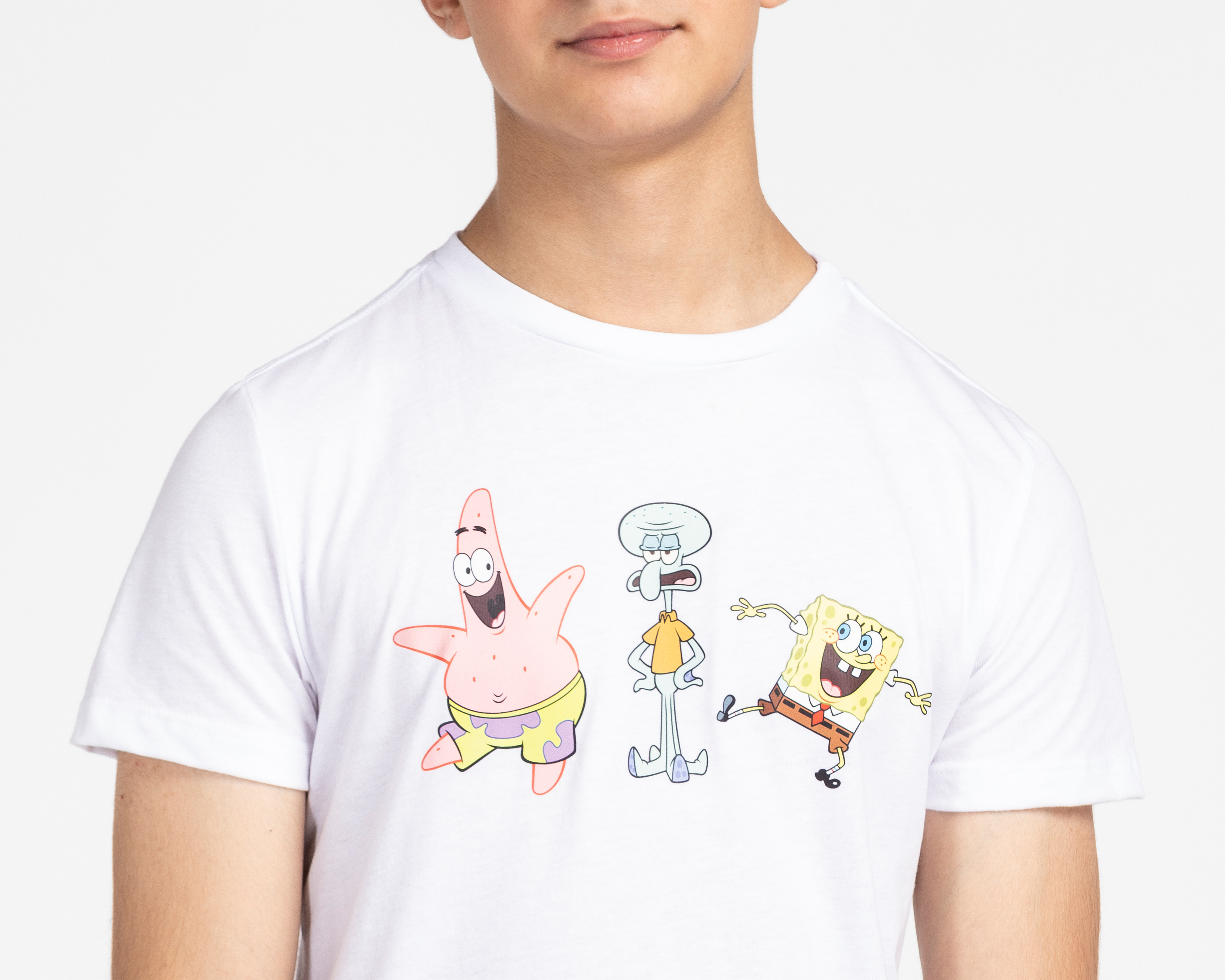 Foto 3 | Foto 3 | Playera Bob Esponja Manga Costa Estampada Juvenil