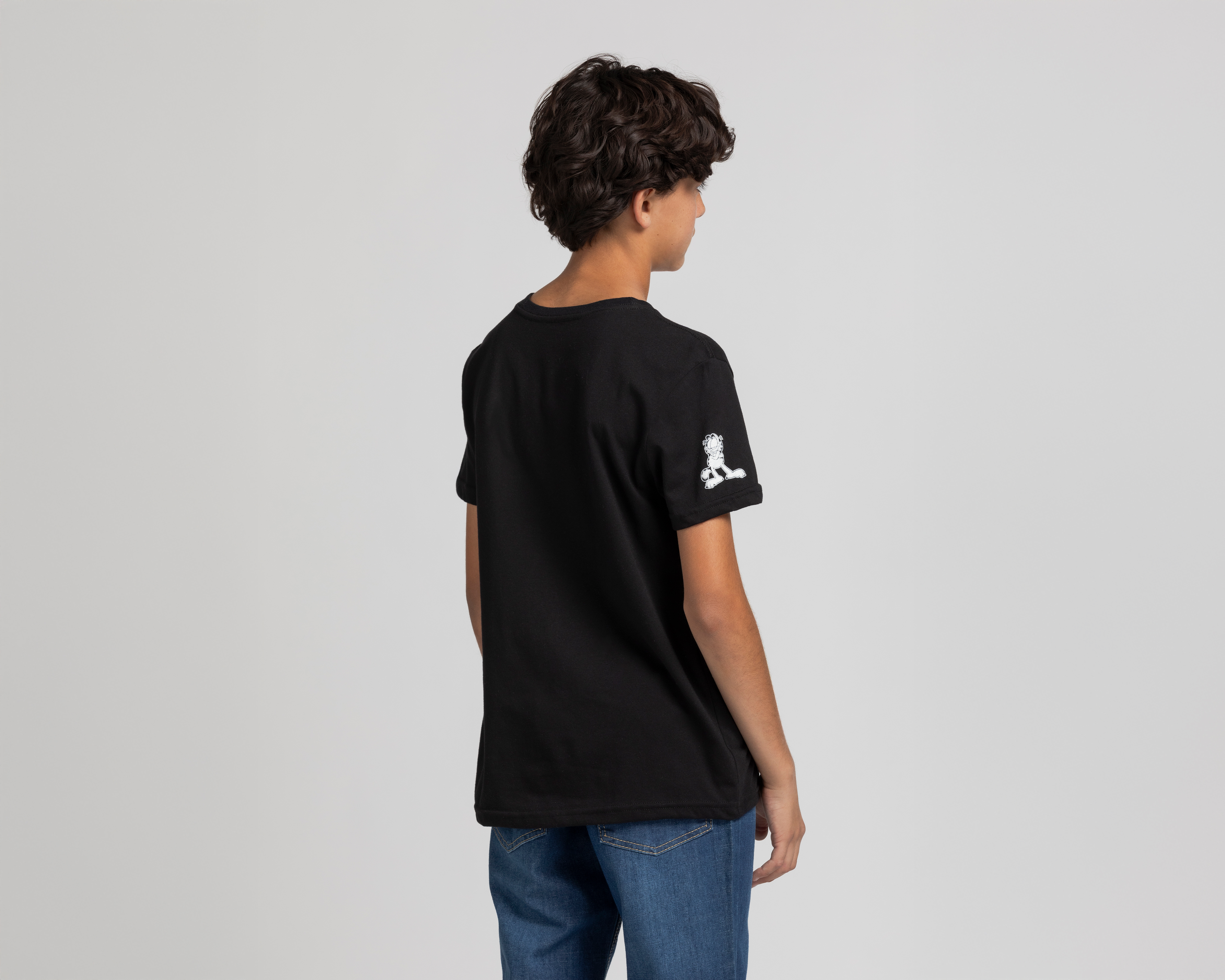 Foto 2 | Foto 2 | Playera Garfield Manga Corta Estampada Juvenil