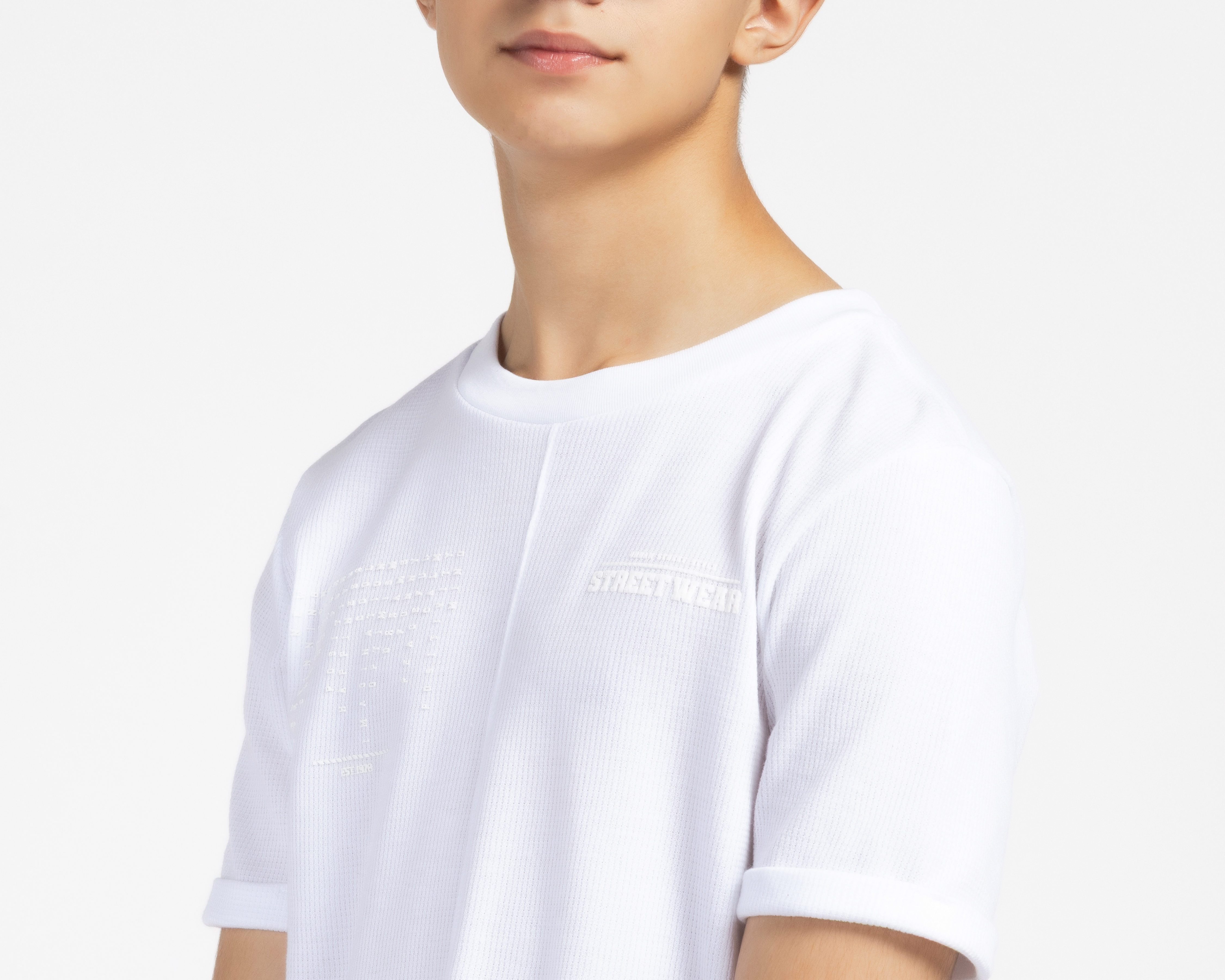 Foto 4 | Foto 4 | Playera Neo*City Manga Corta Blanca Juvenil