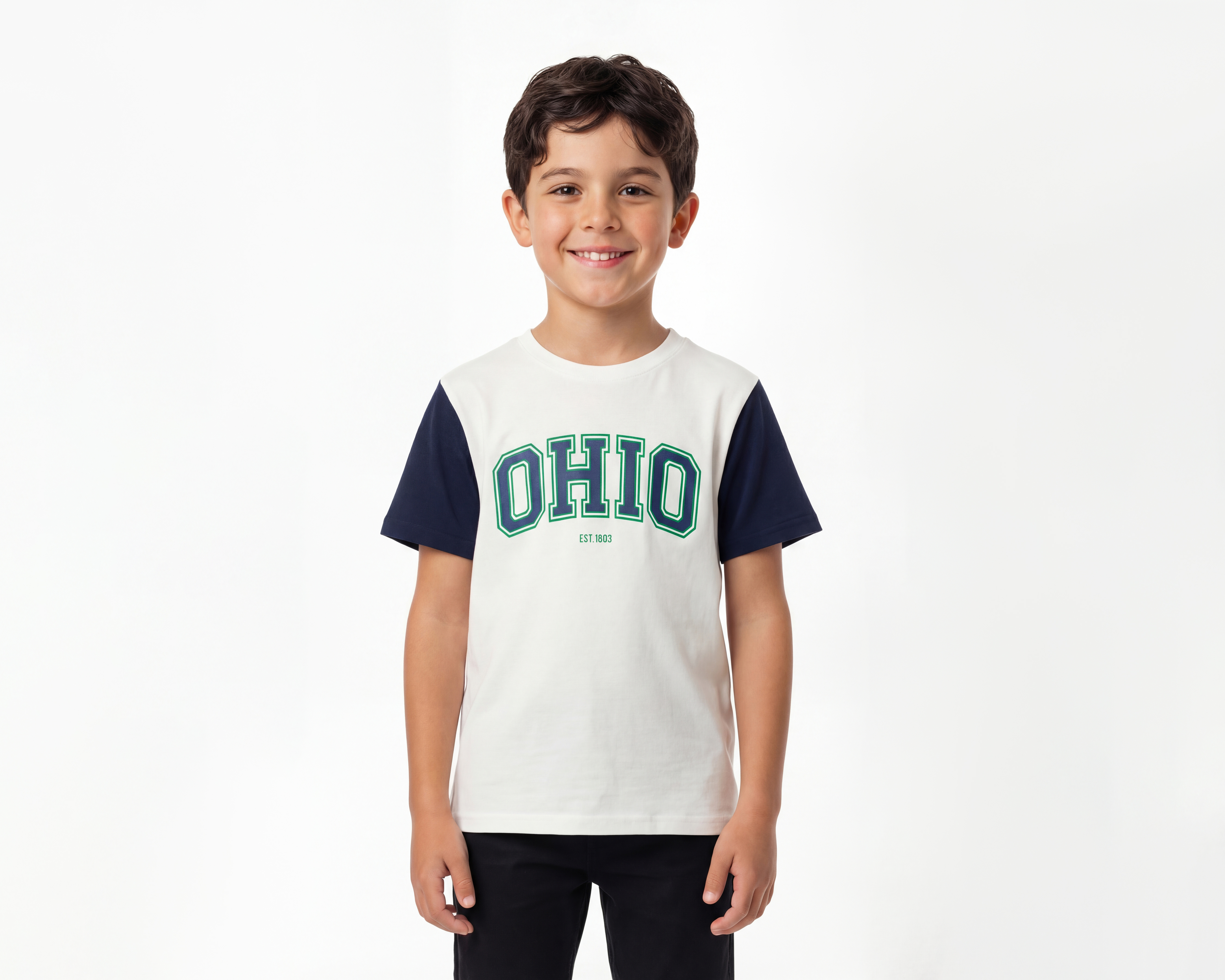 Playera Refill Manga Corta Estampada para Niño