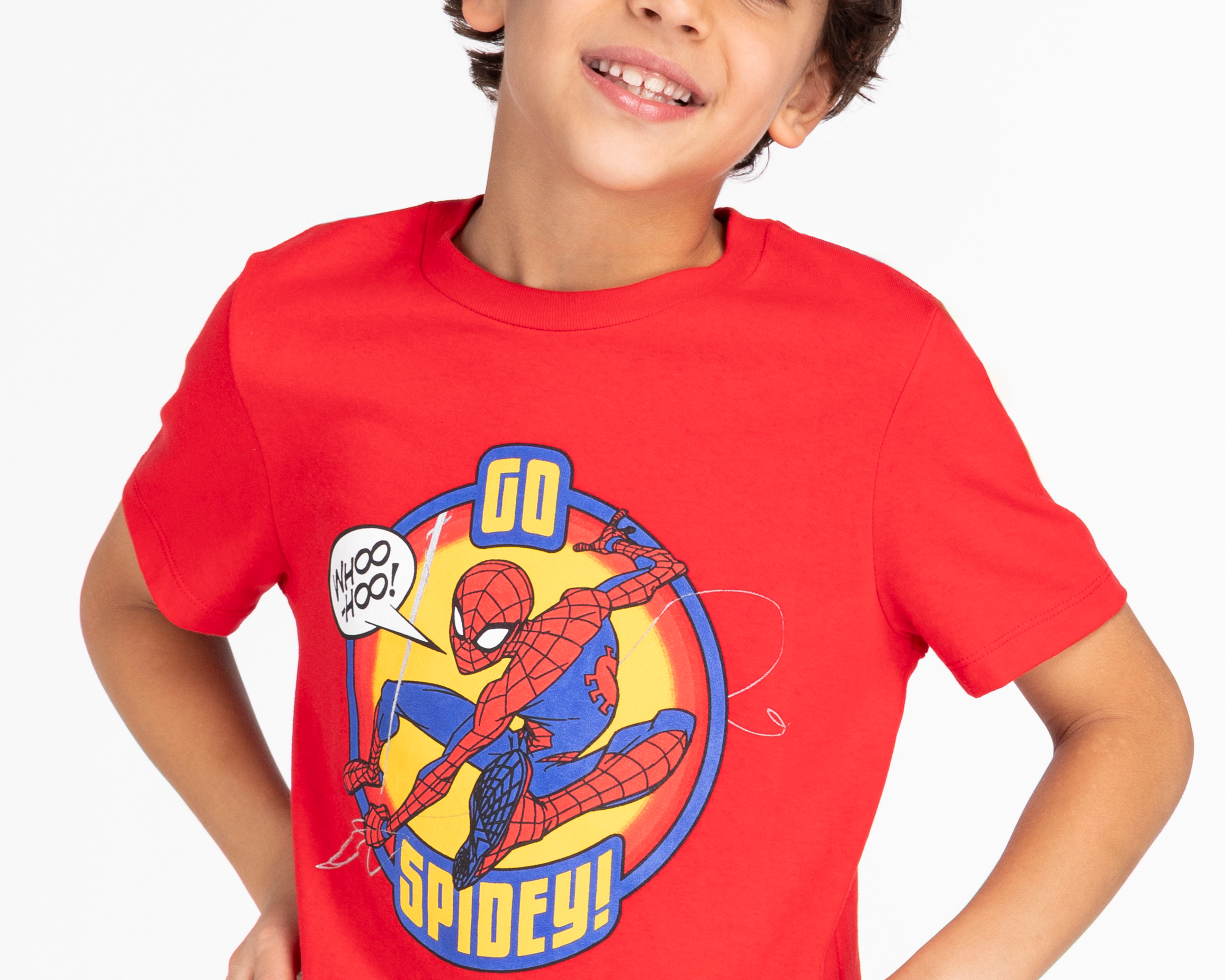 Foto 3 | Foto 3 | Playera Spider-Man Manga Corta Estampado para Niño
