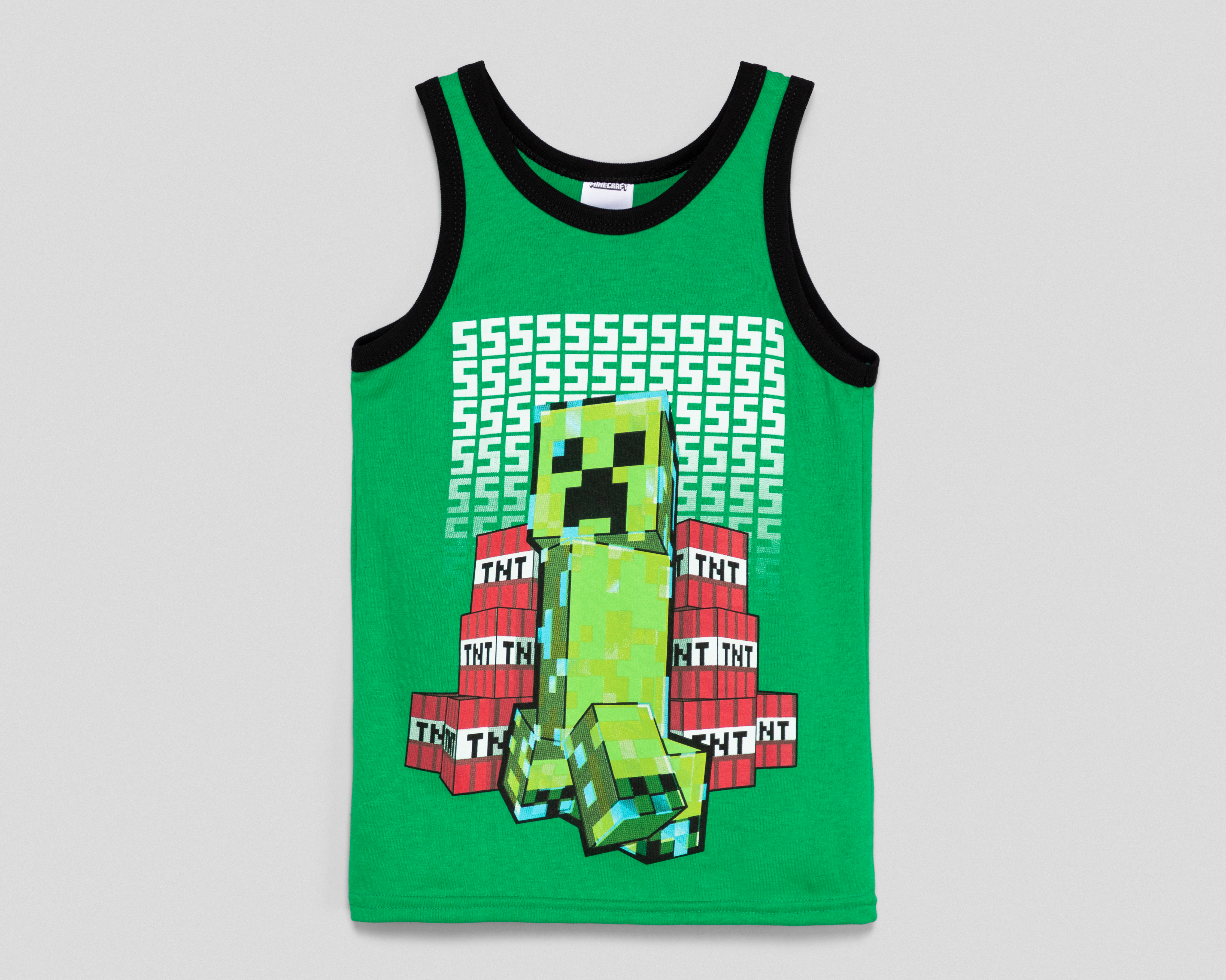Foto 2 pulgar | Foto 1 | Playera Minecraft sin Mangas Estampada para Niño