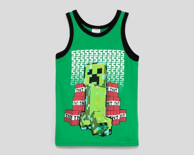 Foto 1 | Foto 1 | Playera Minecraft sin Mangas Estampada para Niño