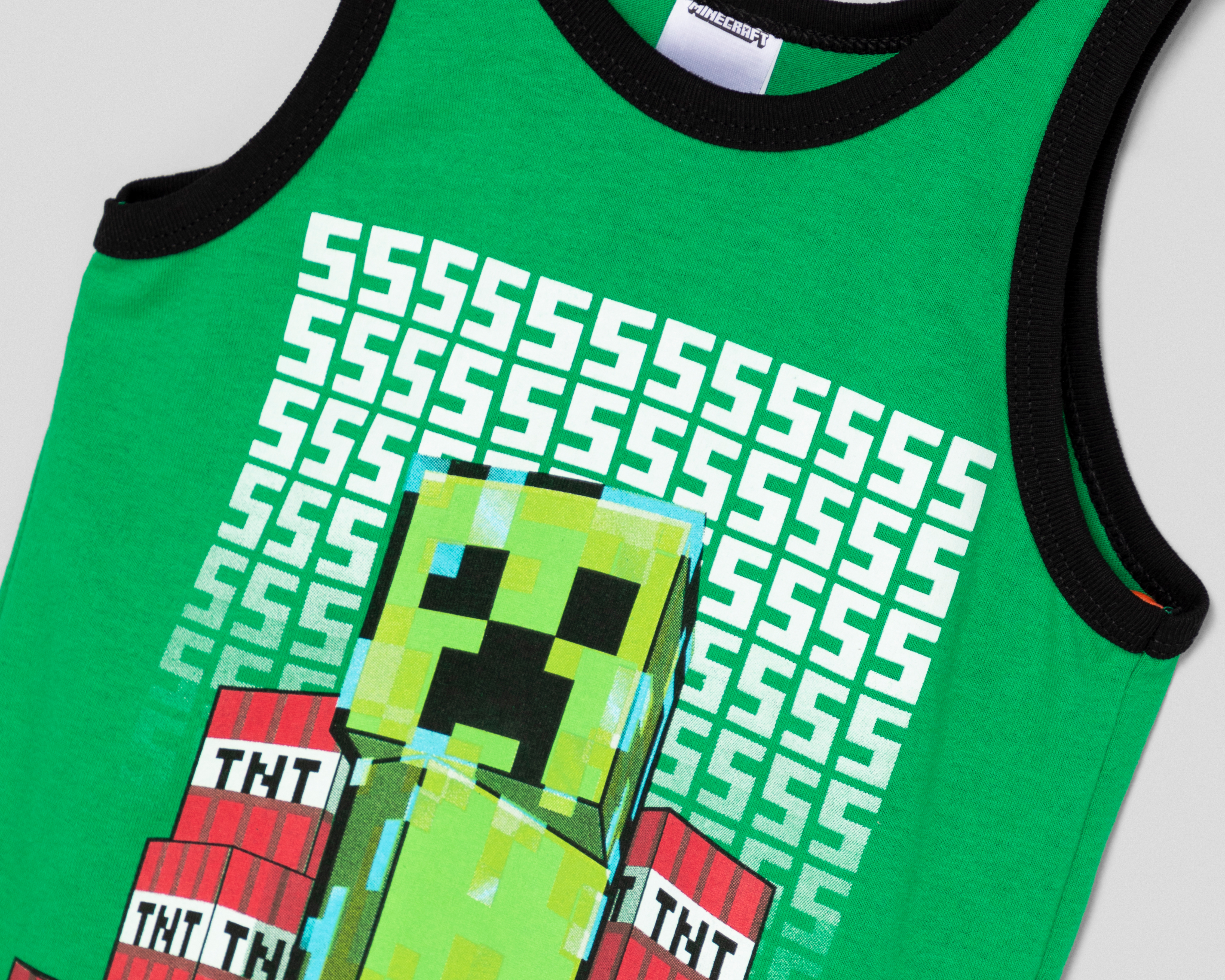 Foto 4 pulgar | Foto 3 | Playera Minecraft sin Mangas Estampada para Niño