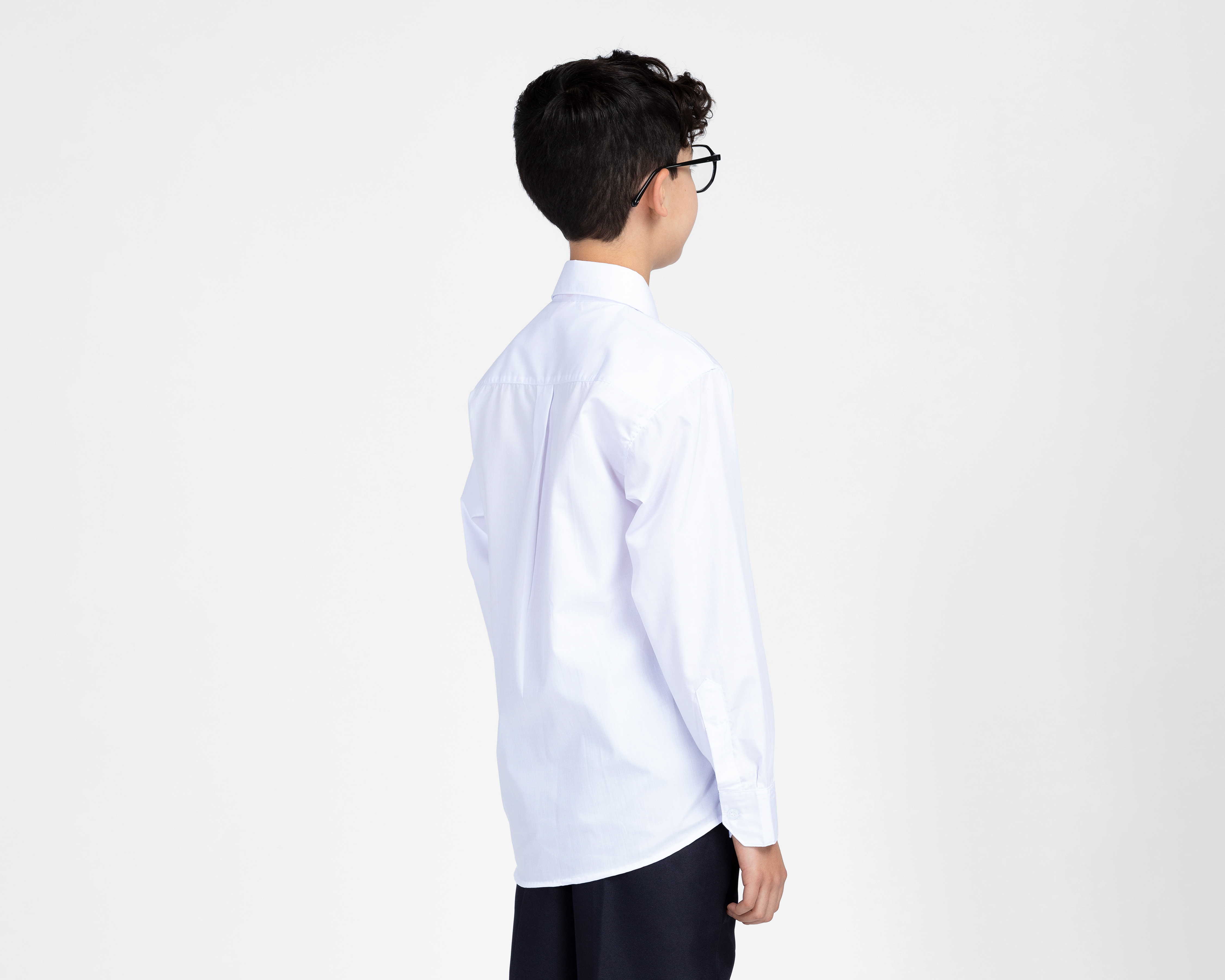 Foto 3 | Foto 3 | Camisa de Cuello Americano Blanca Grafito para Niño