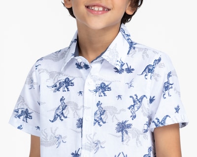 Foto 4 | Foto 4 | Camisa de Cuello Americano Blanca Refill para Niño
