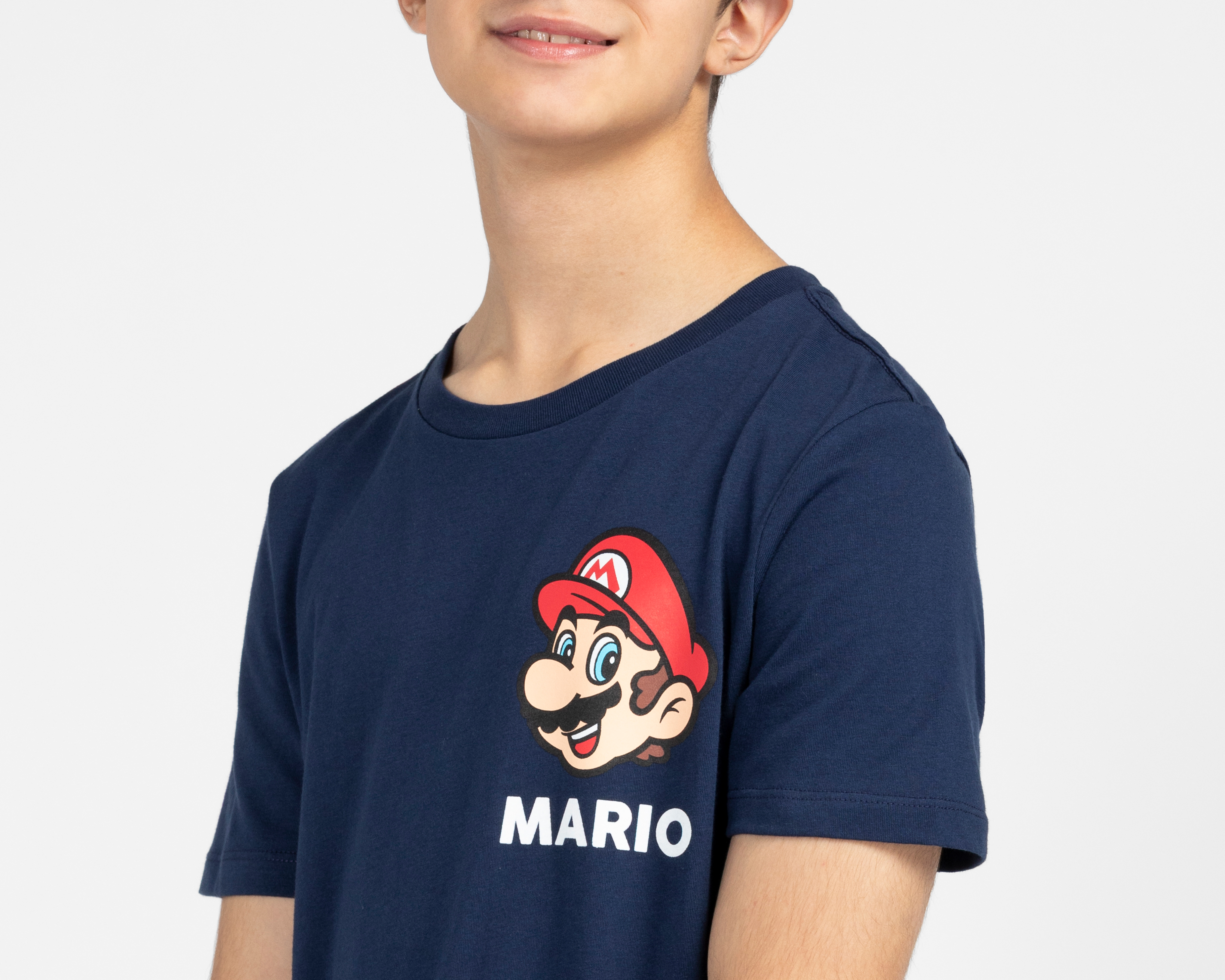 Foto 4 pulgar | Foto 3 | Playera Mario Bros Manga Corta Estampada Juvenil