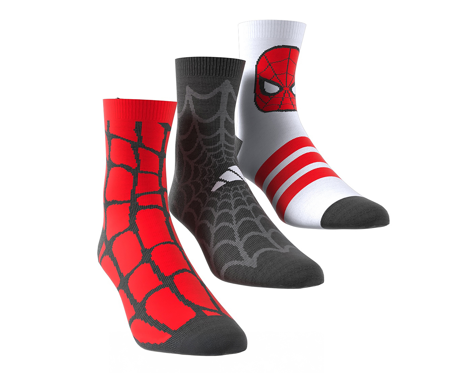 Foto 2 pulgar | Foto 1 | Calcetas Largas Adidas para Niño 3 Pares