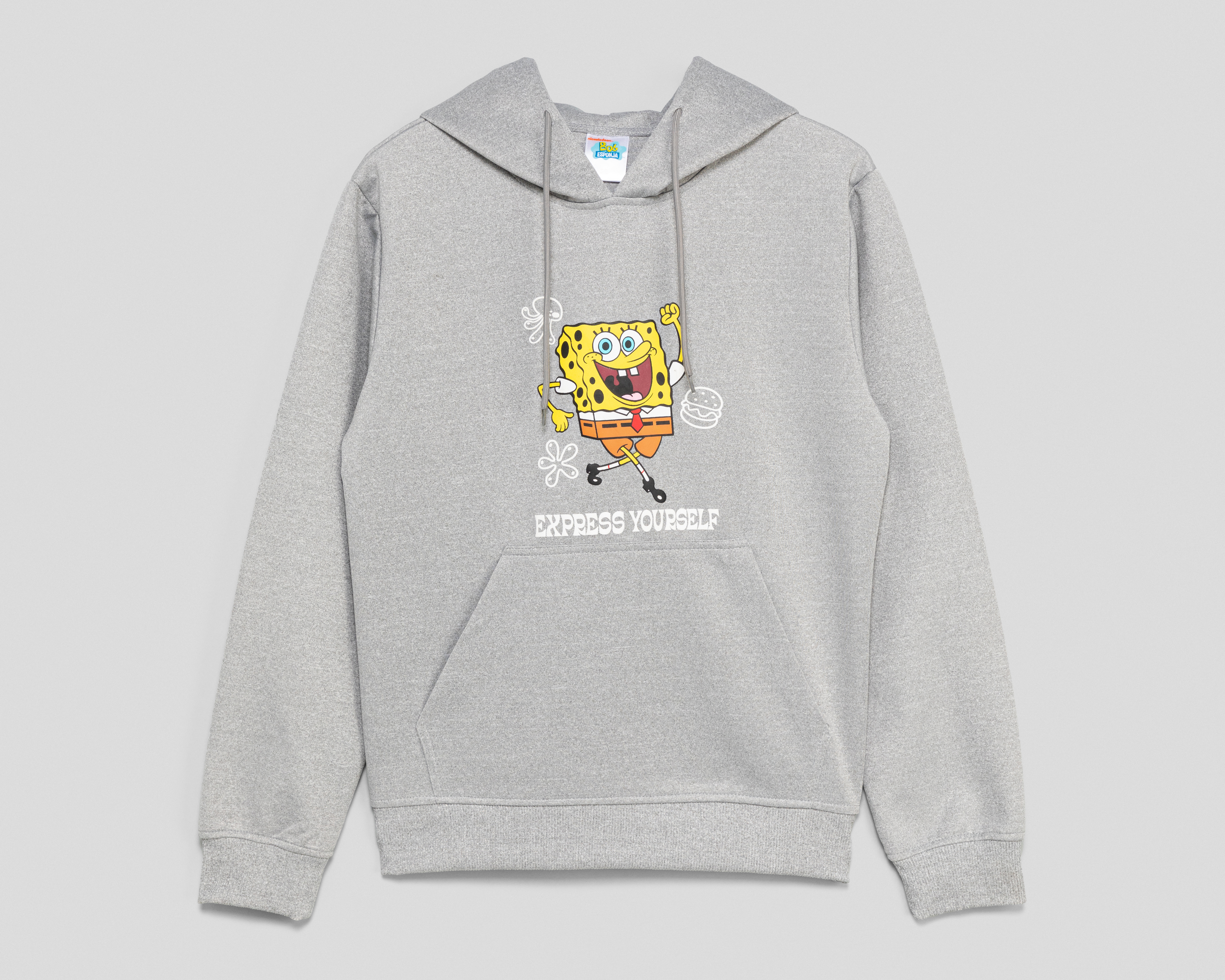 Foto 2 pulgar | Foto 1 | Sudadera con Capucha Bob Esponja Juvenil