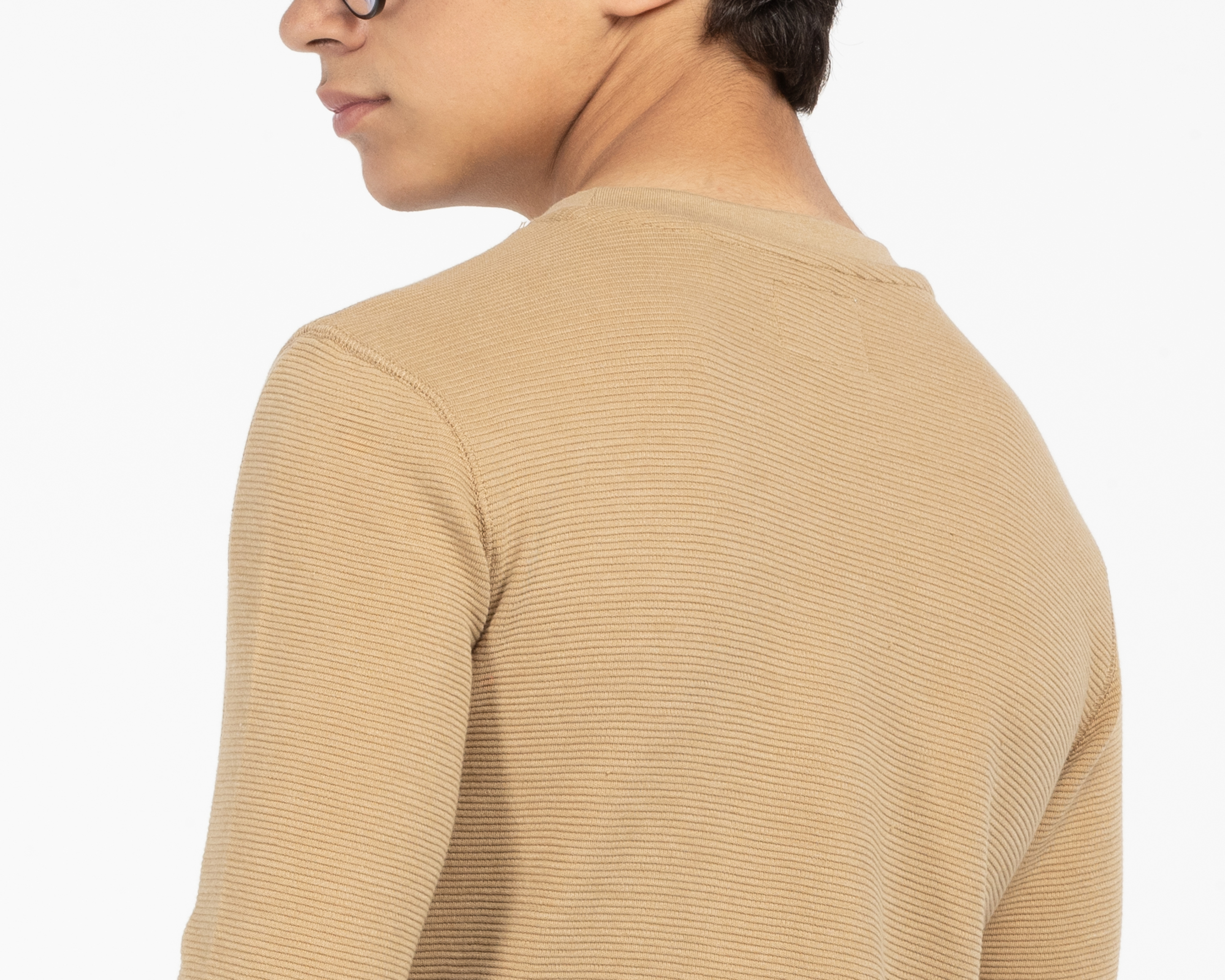 Foto 6 pulgar | Foto 5 | Playera de Cuello Redondo Beige Refill para Niño