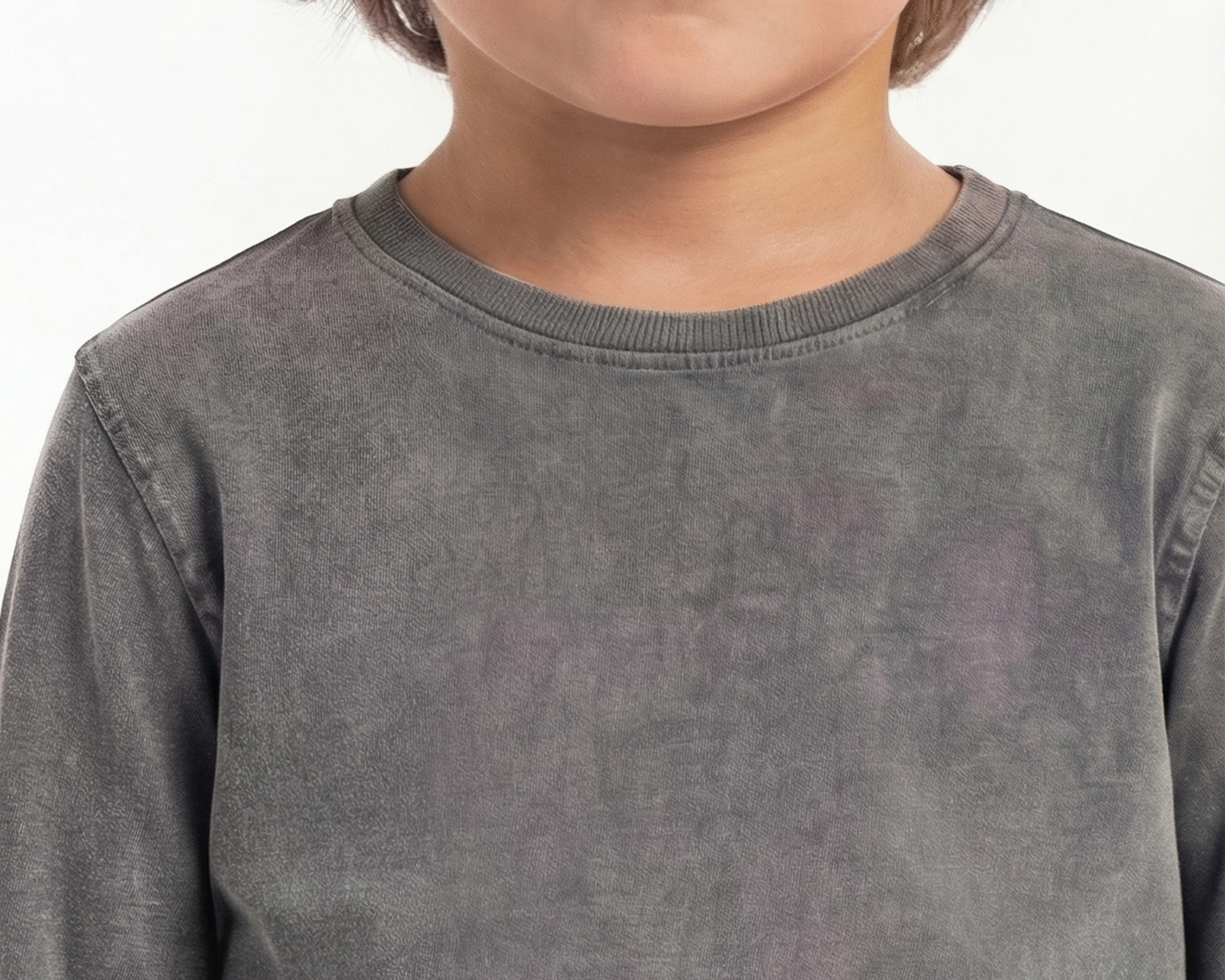 Foto 4 | Foto 4 | Playera Manga Larga Casual Gris Neo*City para Niño