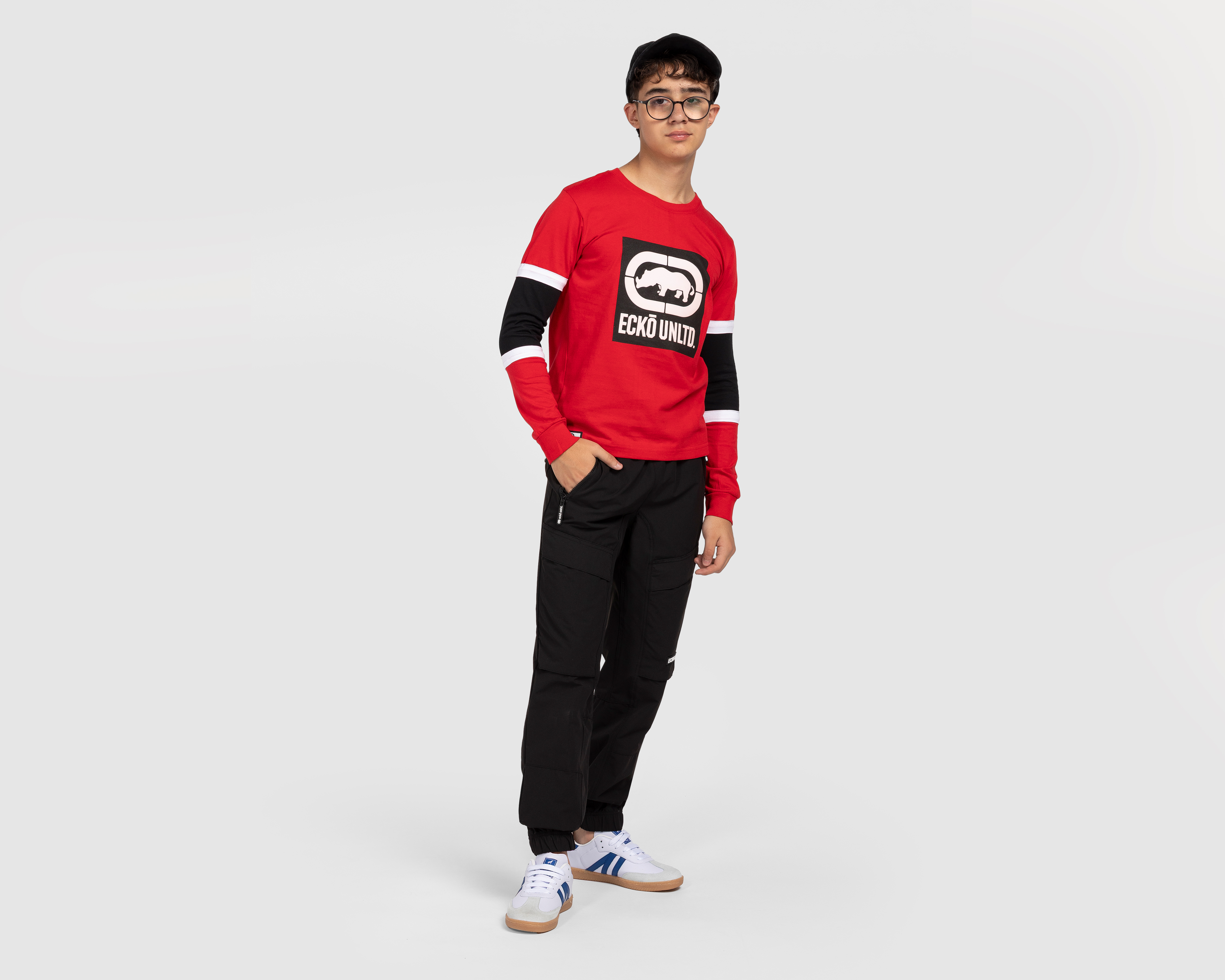Foto 3 pulgar | Foto 2 | Playera de Manga Larga Roja Ecko Unltd. Juvenil