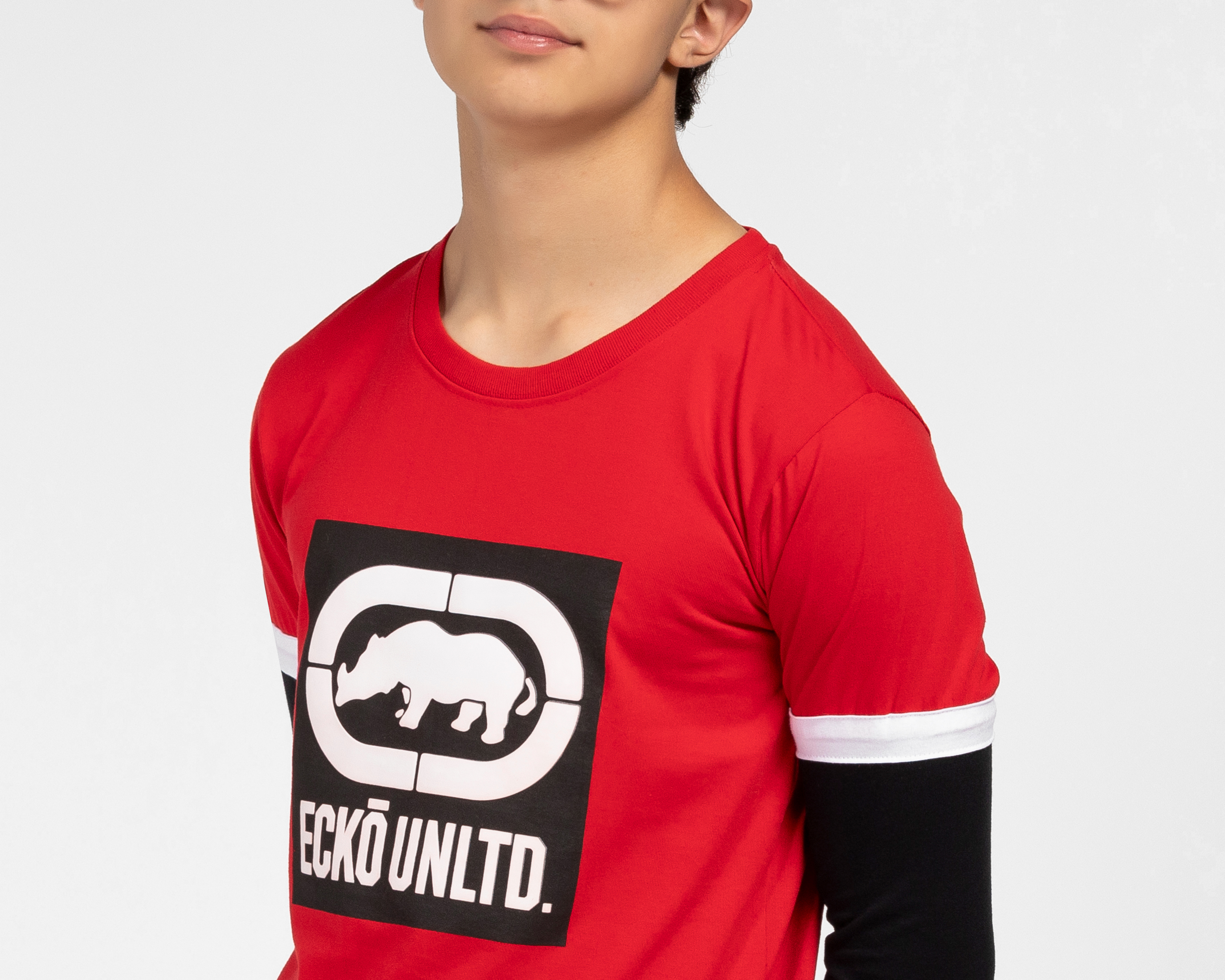 Foto 4 | Foto 4 | Playera de Manga Larga Roja Ecko Unltd. Juvenil