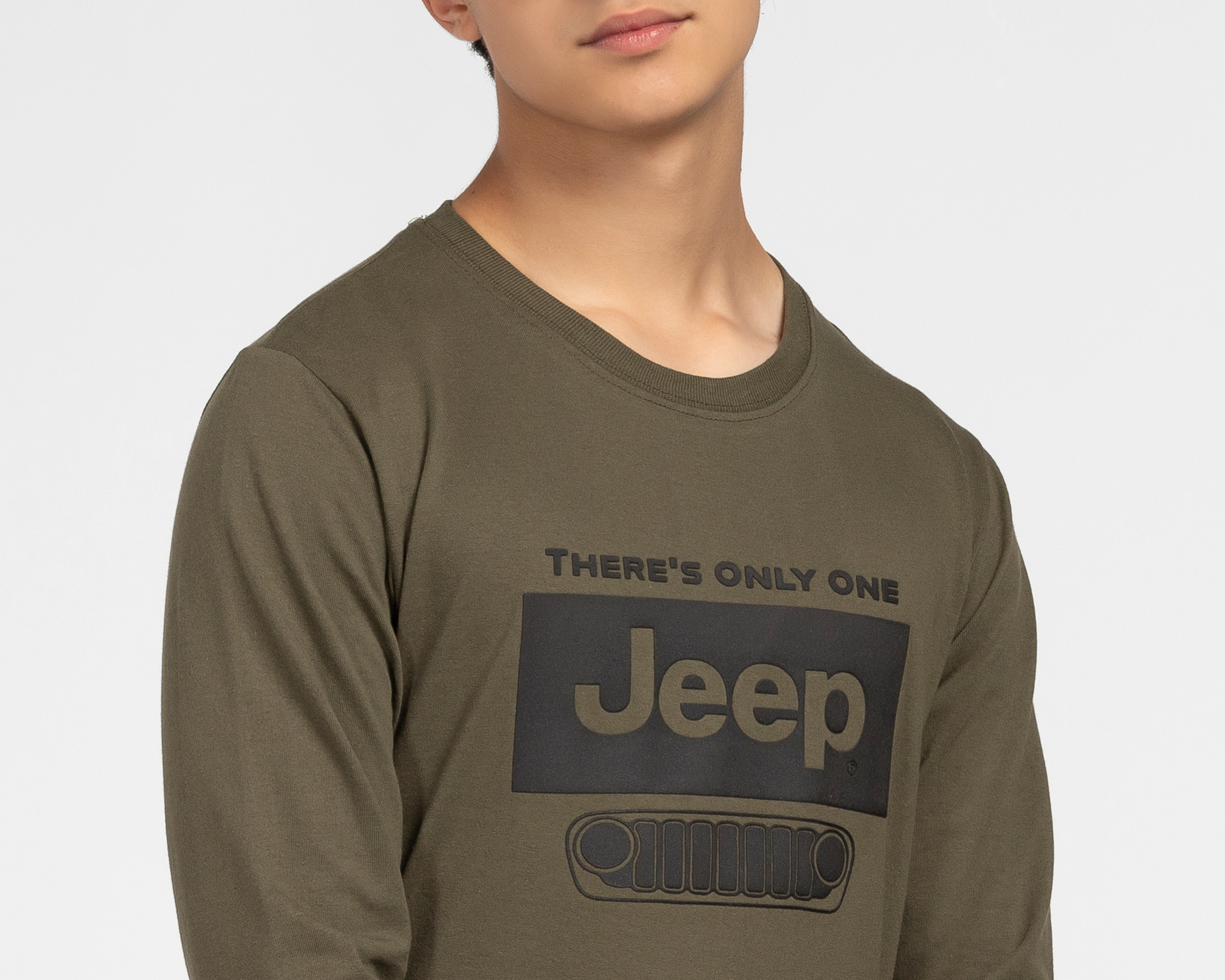 Foto 4 | Foto 4 | Playera de Manga Larga Verde Jeep Juvenil