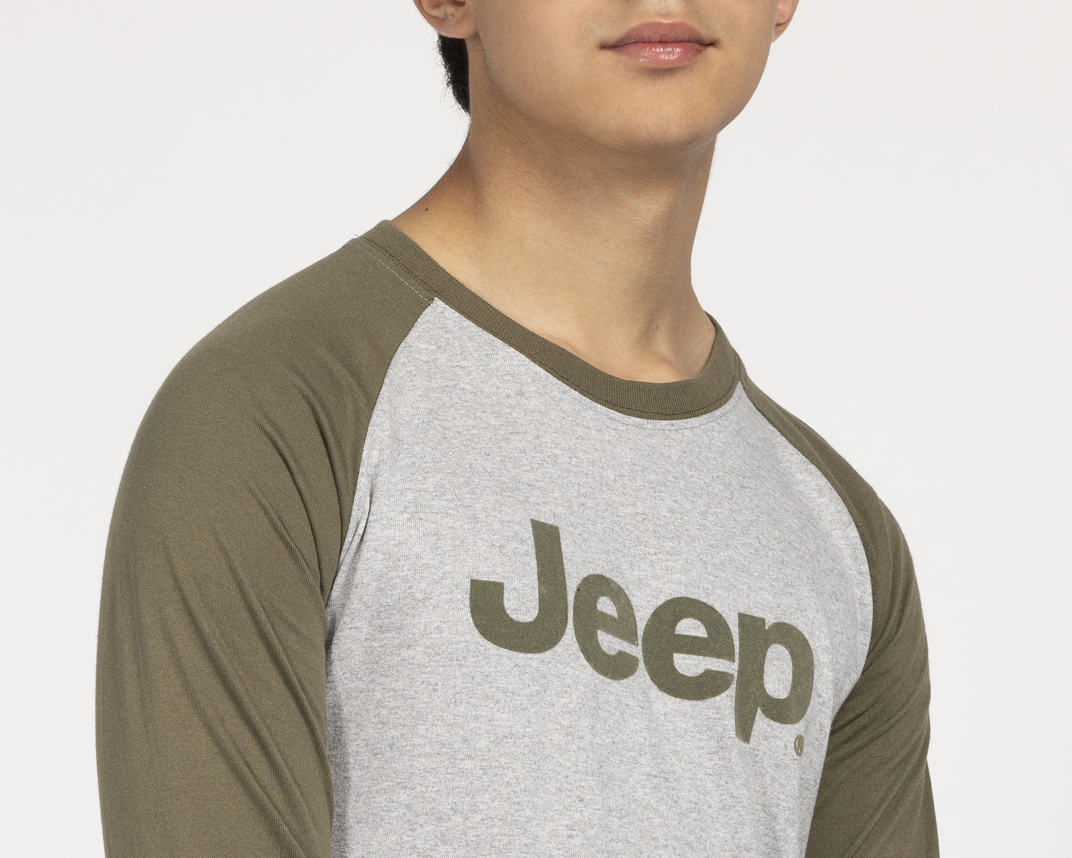 Foto 5 pulgar | Foto 4 | Playera de Manga Larga Gris Jeep Juvenil