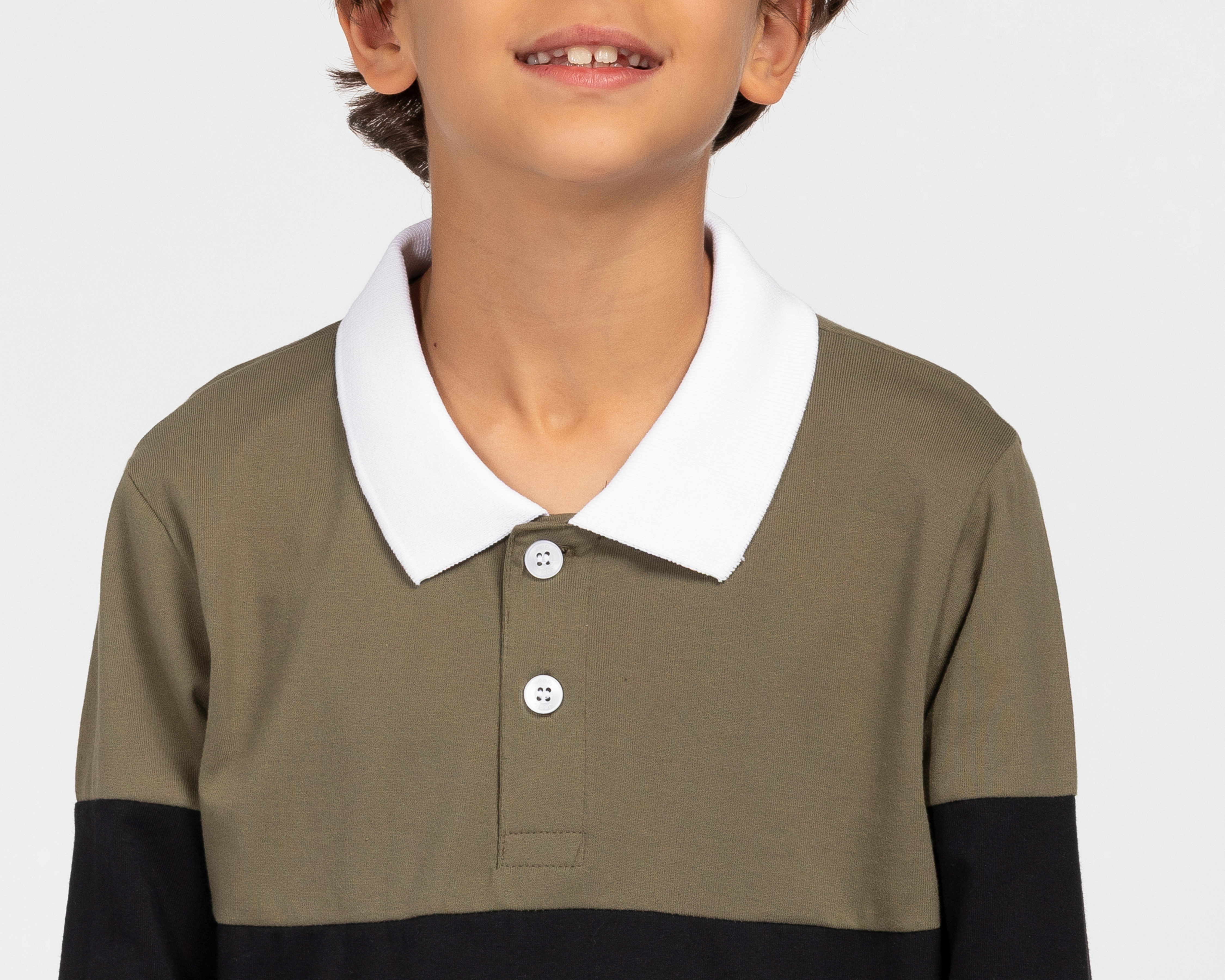 Foto 4 | Foto 4 | Playera Polo Jeep Manga Larga Verde Juvenil