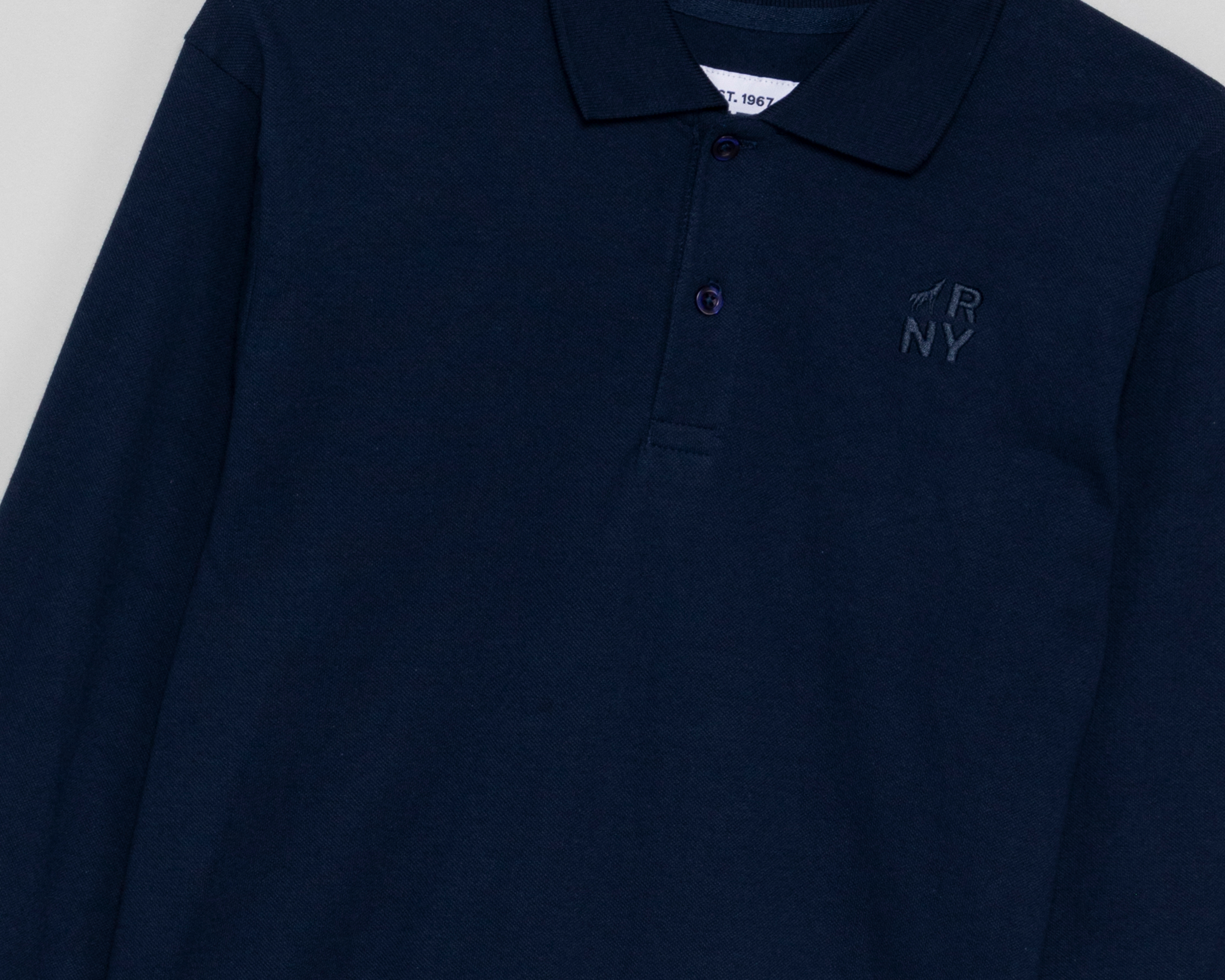 Foto 4 pulgar | Foto 3 | Playera Polo Refill Manga Larga Azul Marino para Niño